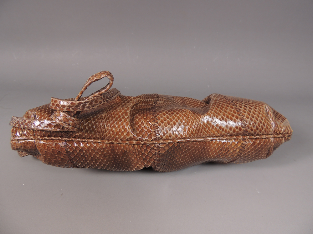 Susan Gail Snake Skin Clutch