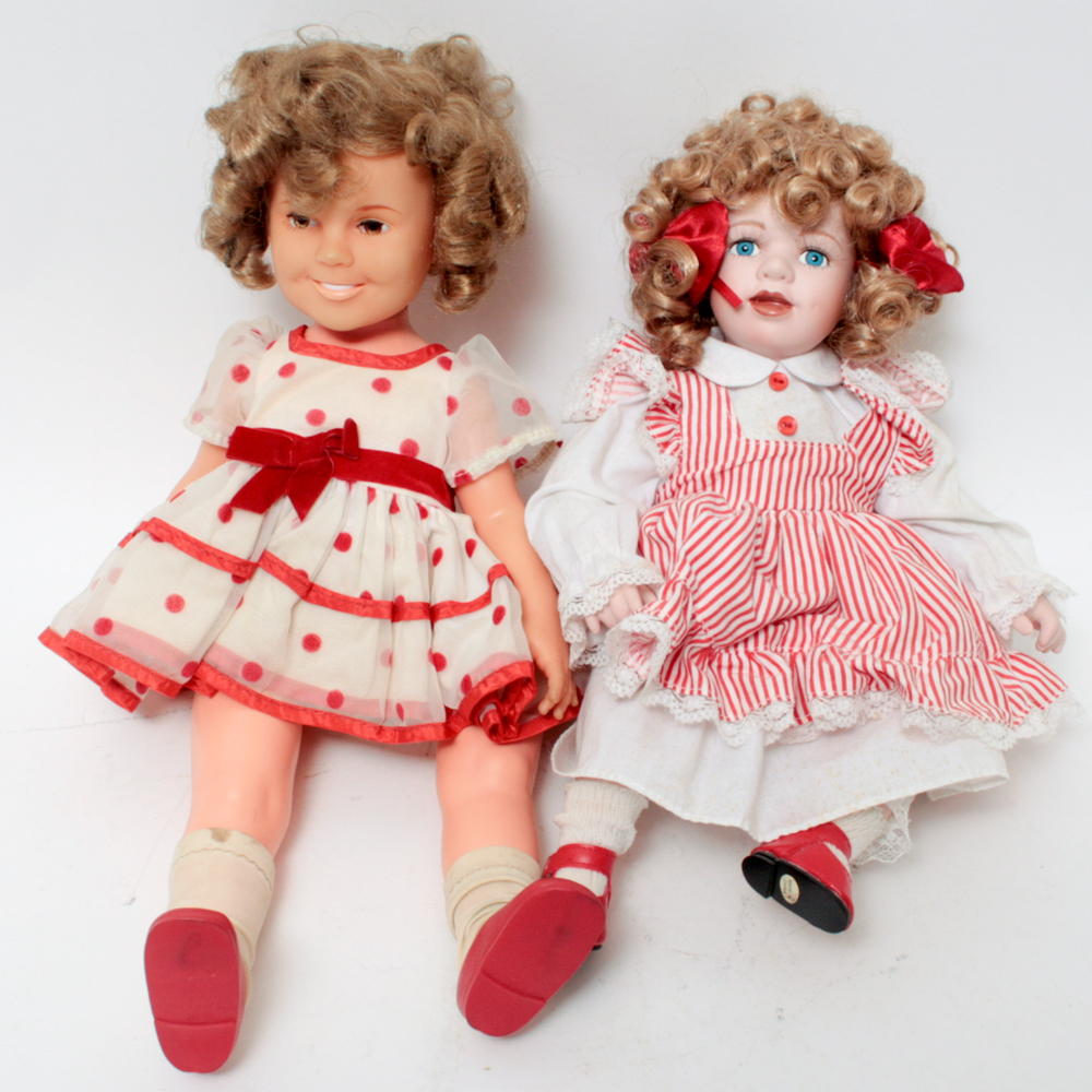 Pair of Vintage Shirley Temple Dolls