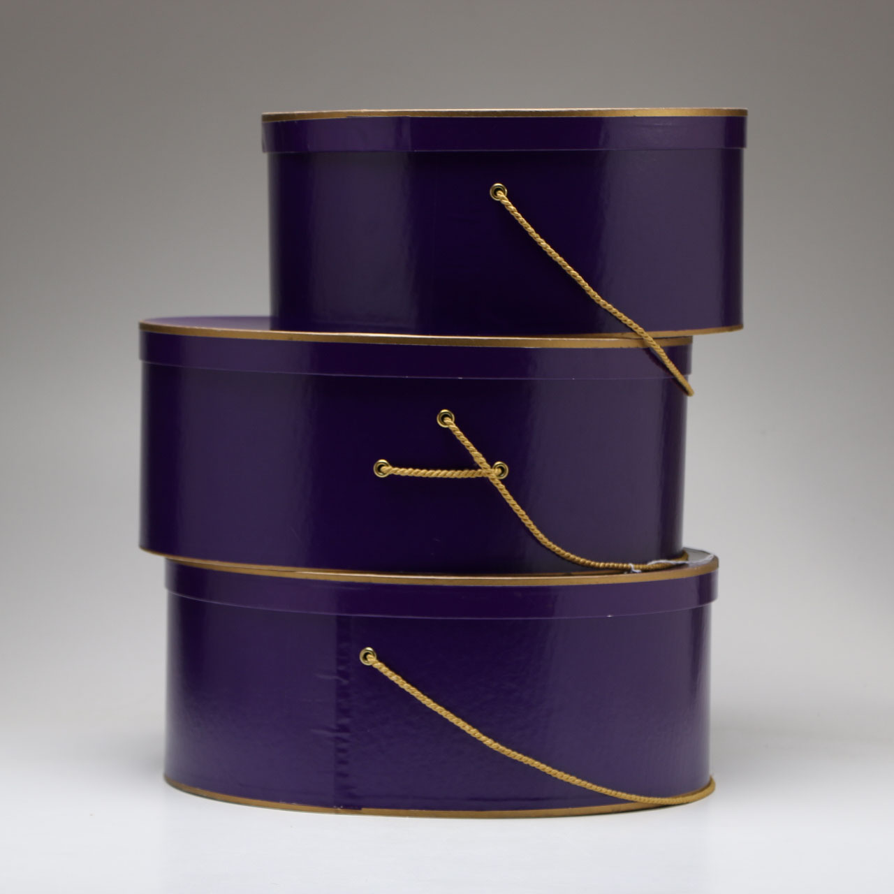 Three Purple Gidding-Jenny Hat Boxes