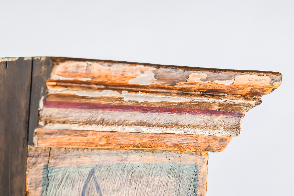 Antique Hand Painted Indian Cupboard