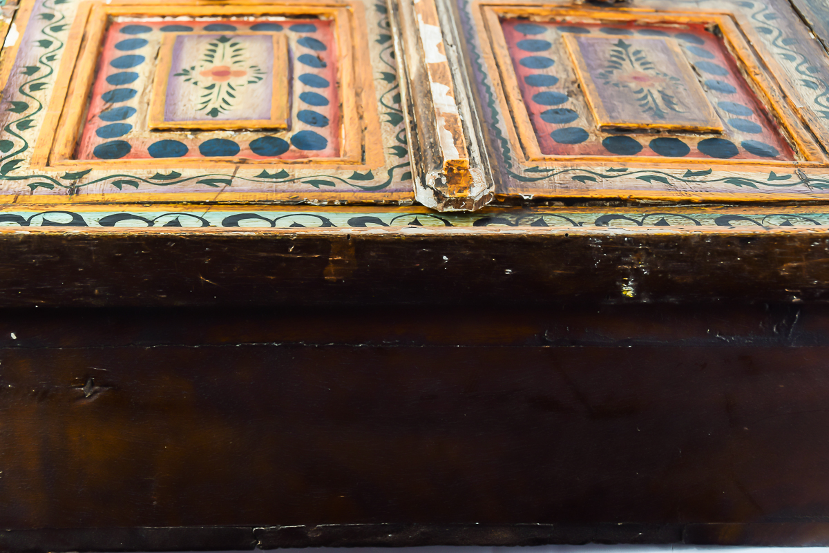 Antique Hand Painted Indian Cupboard