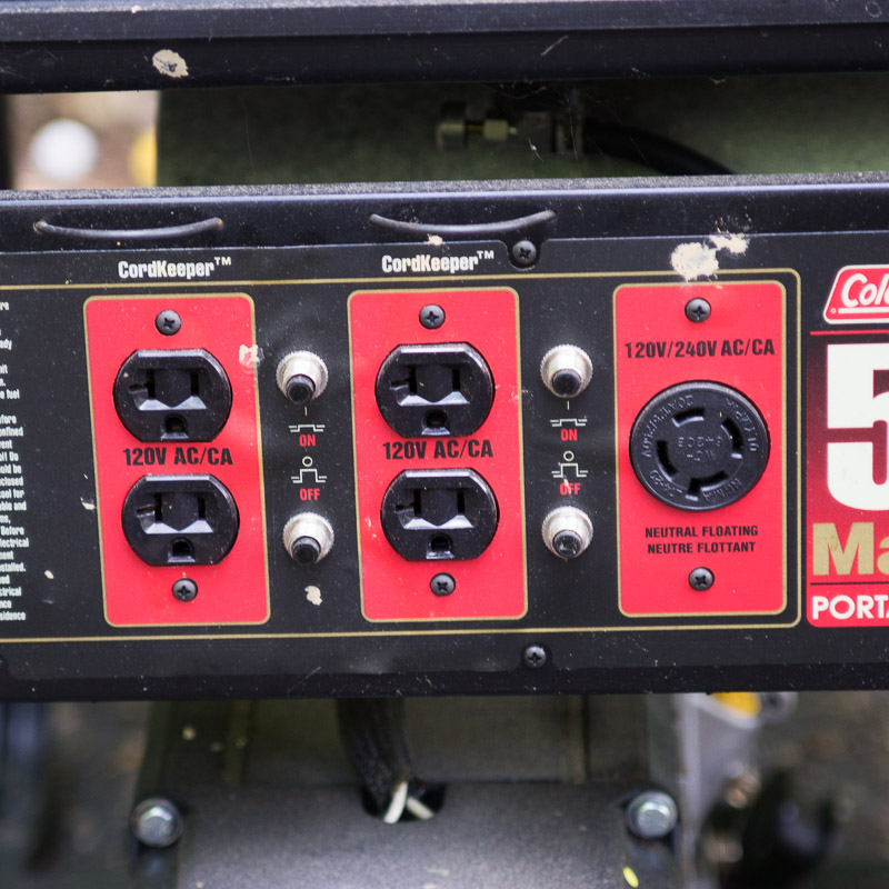 Coleman Gas Powered Powermaster 5000 Watt Generator