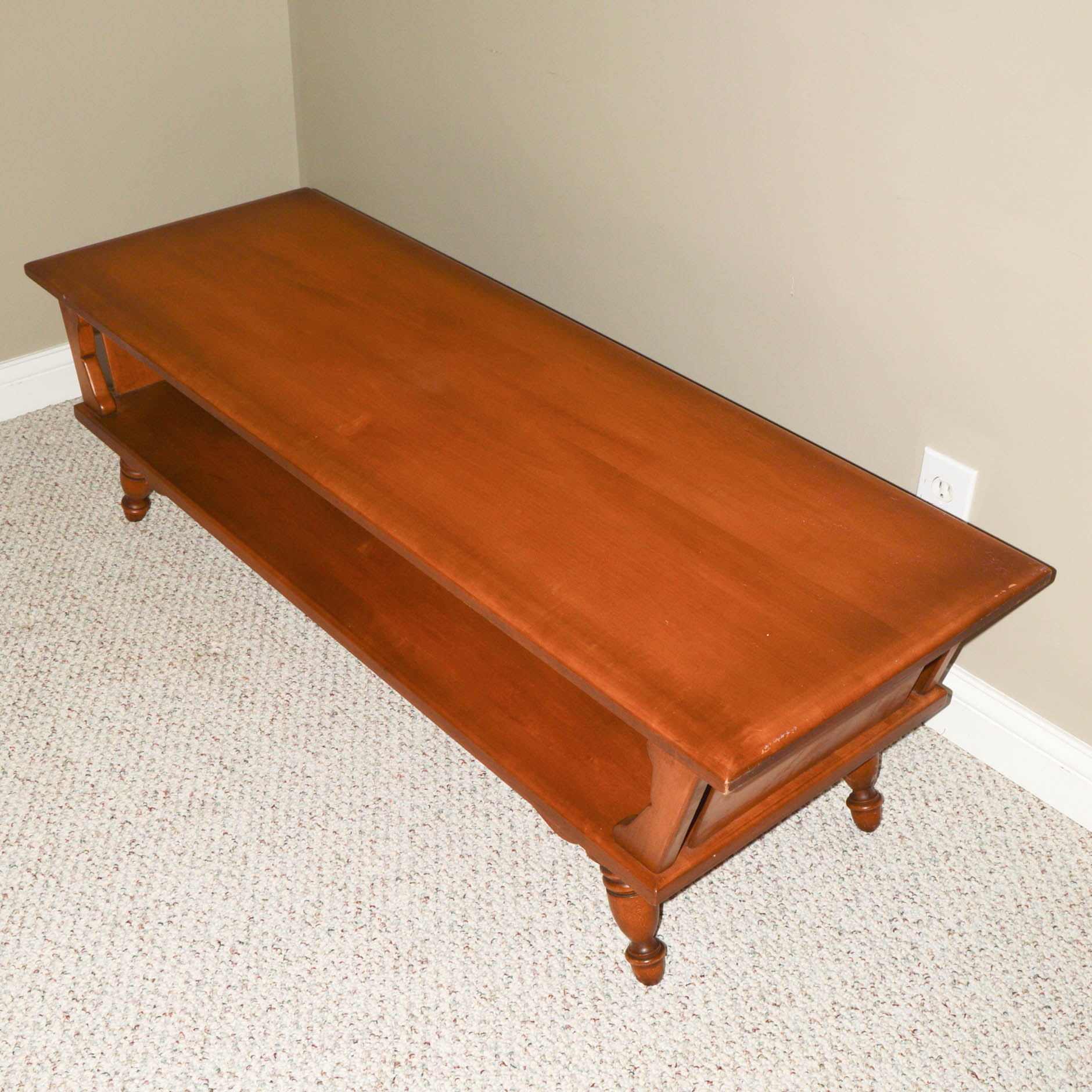 Mid Century Modern Maple Coffee Table