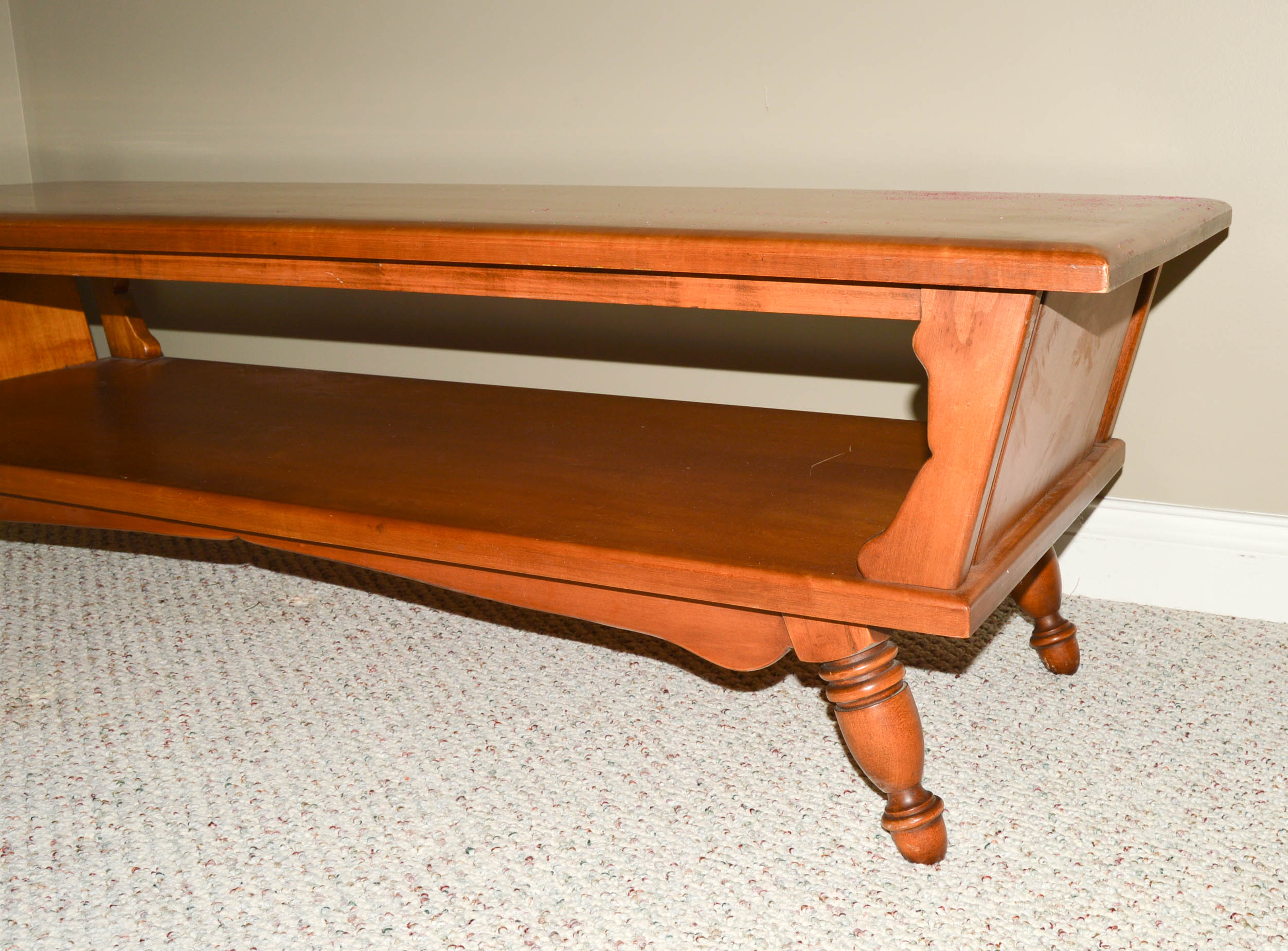 Mid Century Modern Maple Coffee Table