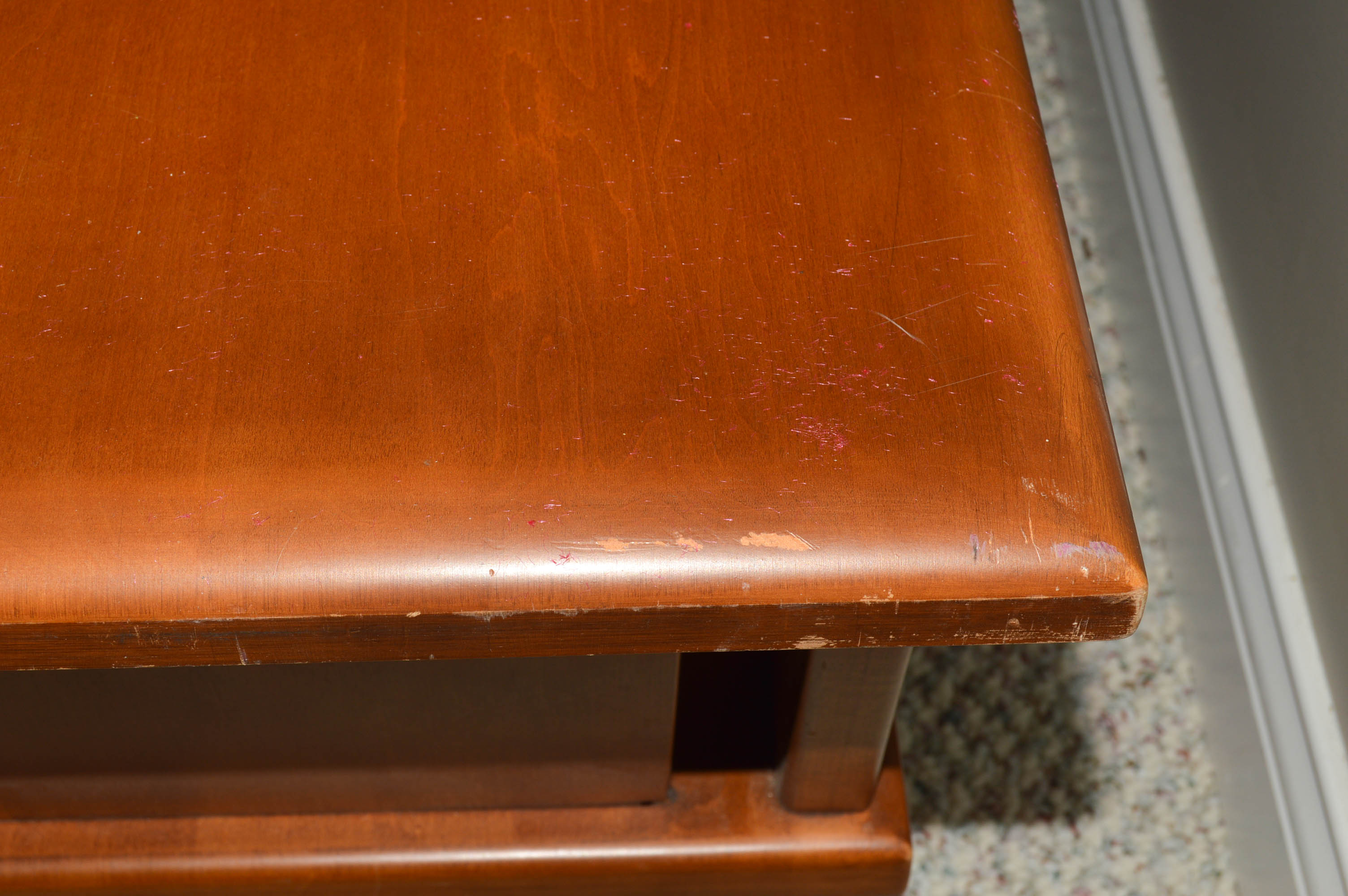 Mid Century Modern Maple Coffee Table