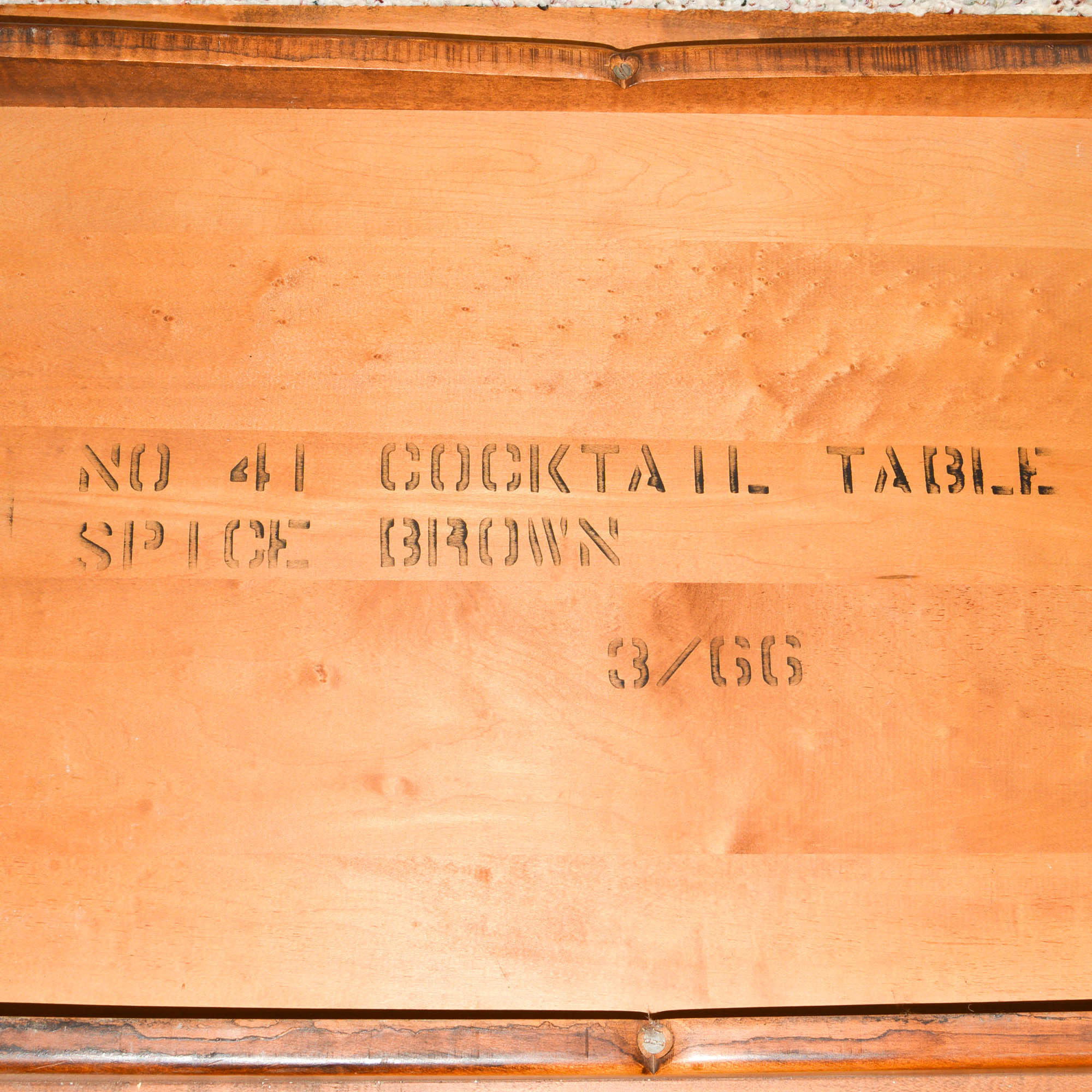 Mid Century Modern Maple Coffee Table