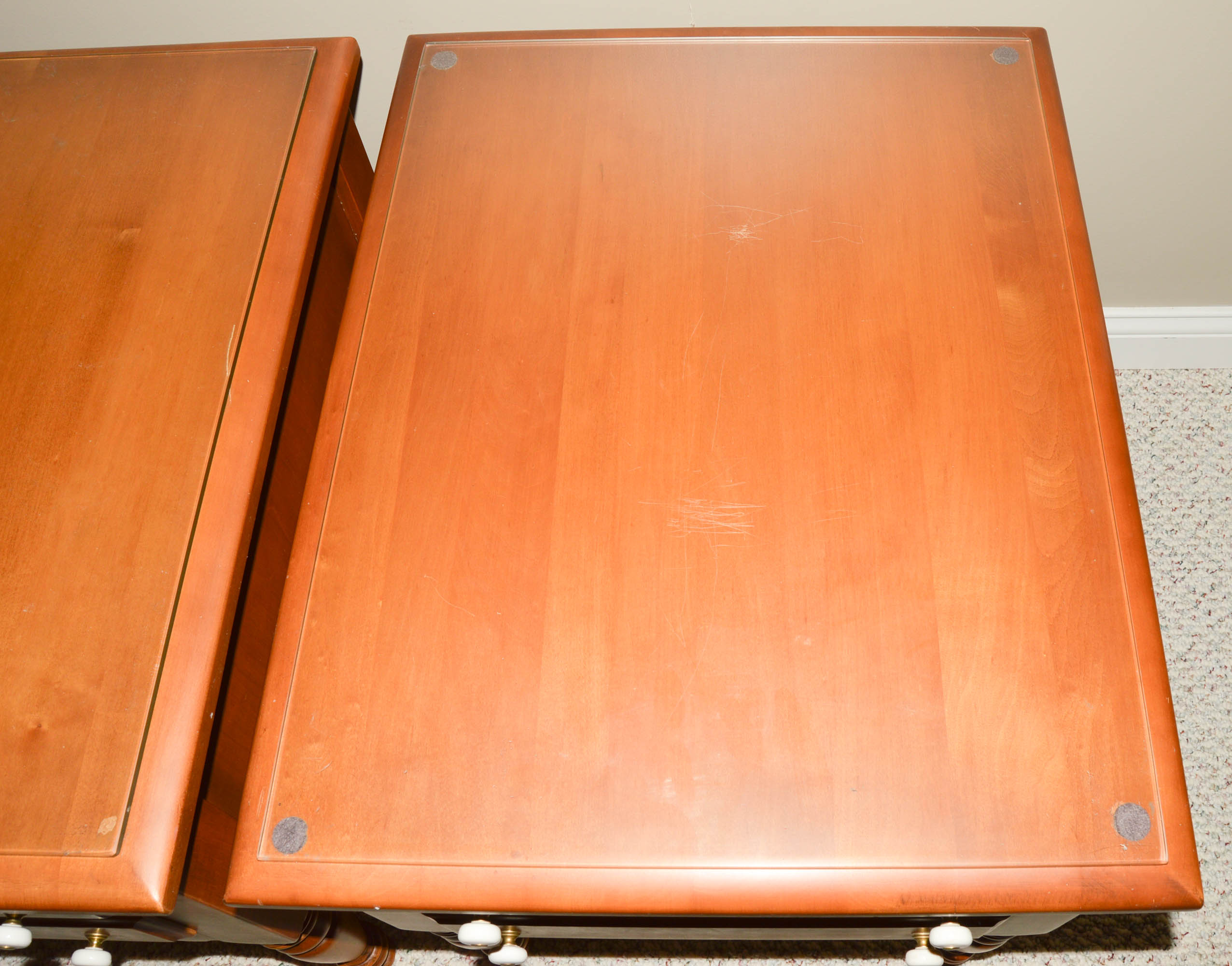 Mid Century Modern Maple End Tables