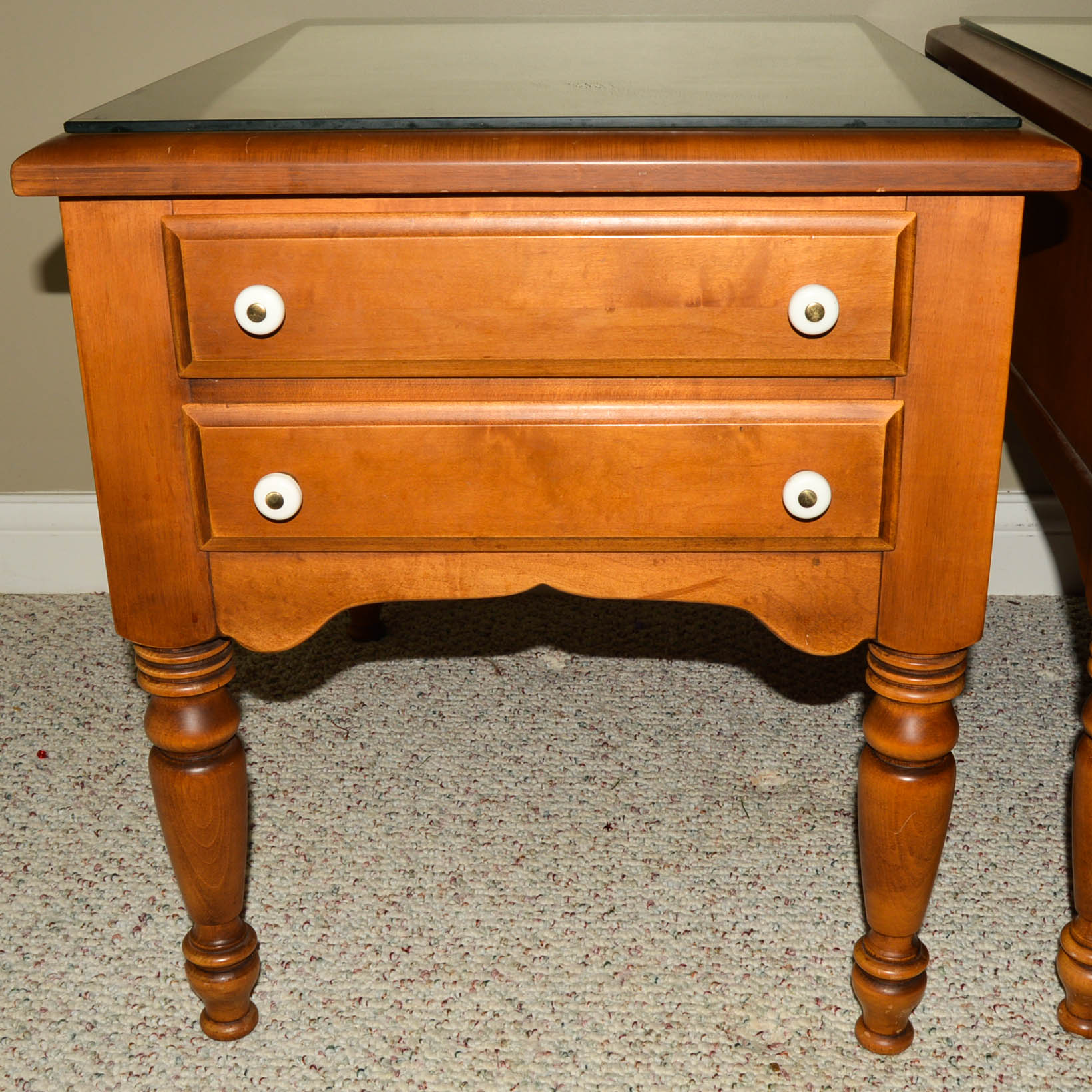 Mid Century Modern Maple End Tables