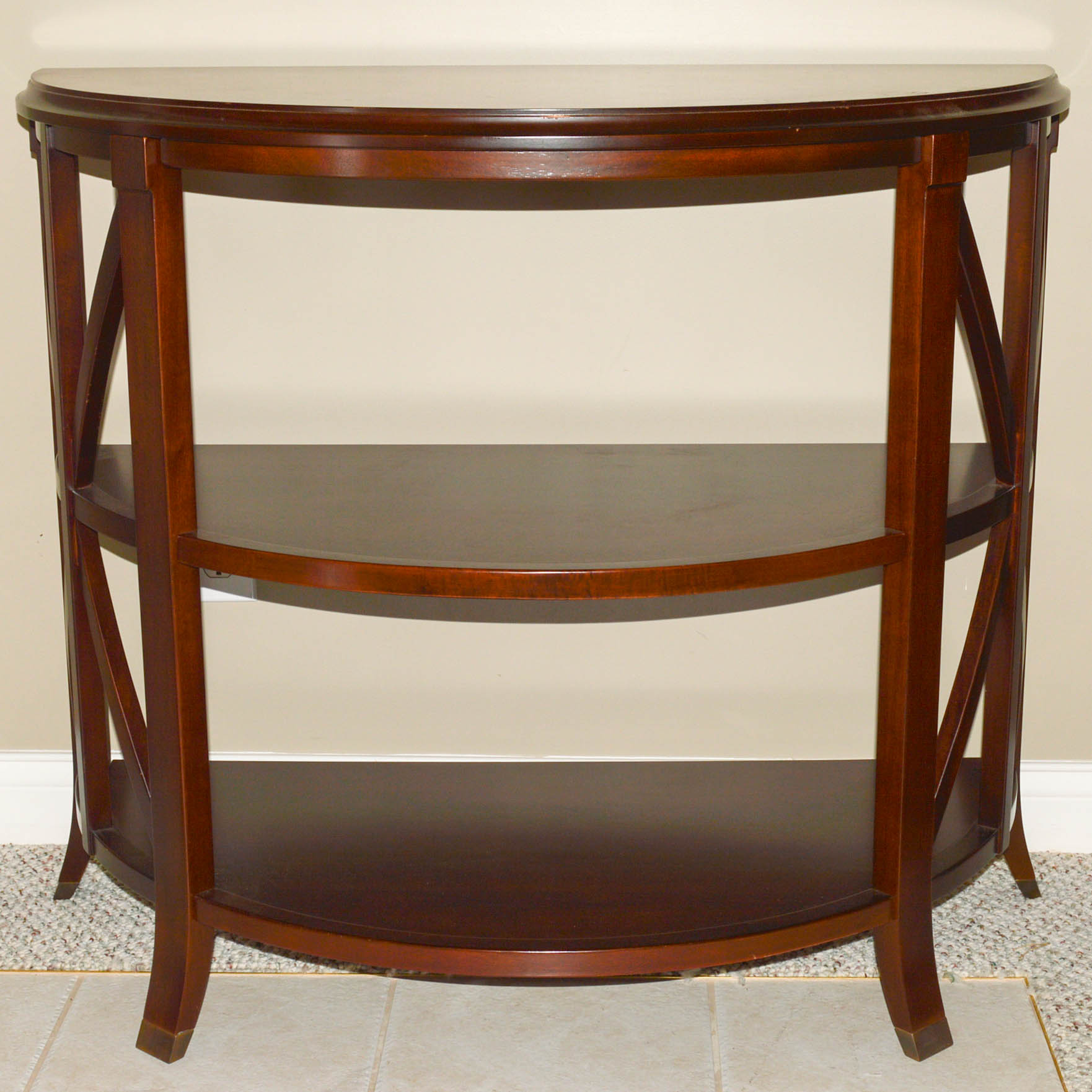 Demilune Accent Table