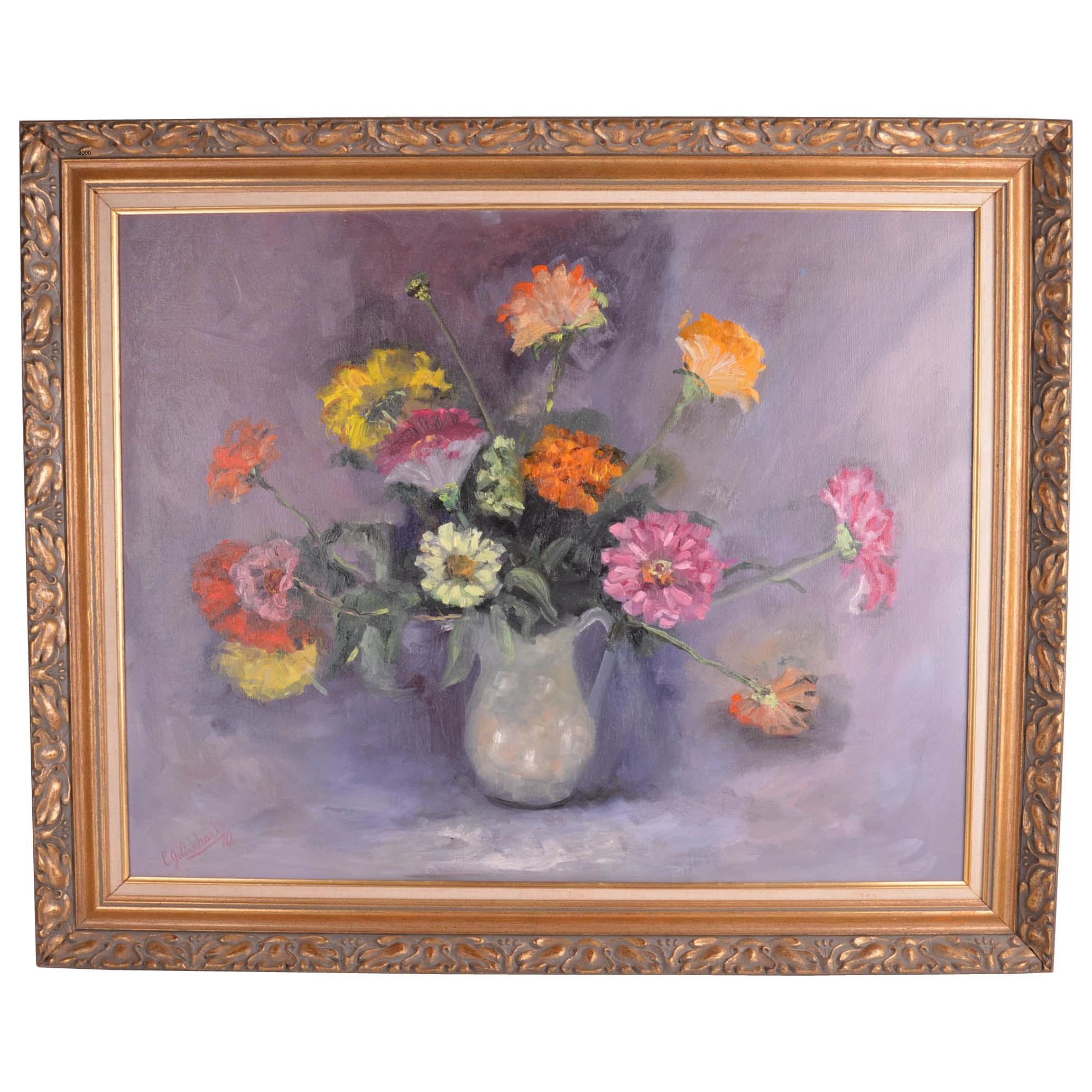 Oil on Canvas Still Life by CJ Linkhart