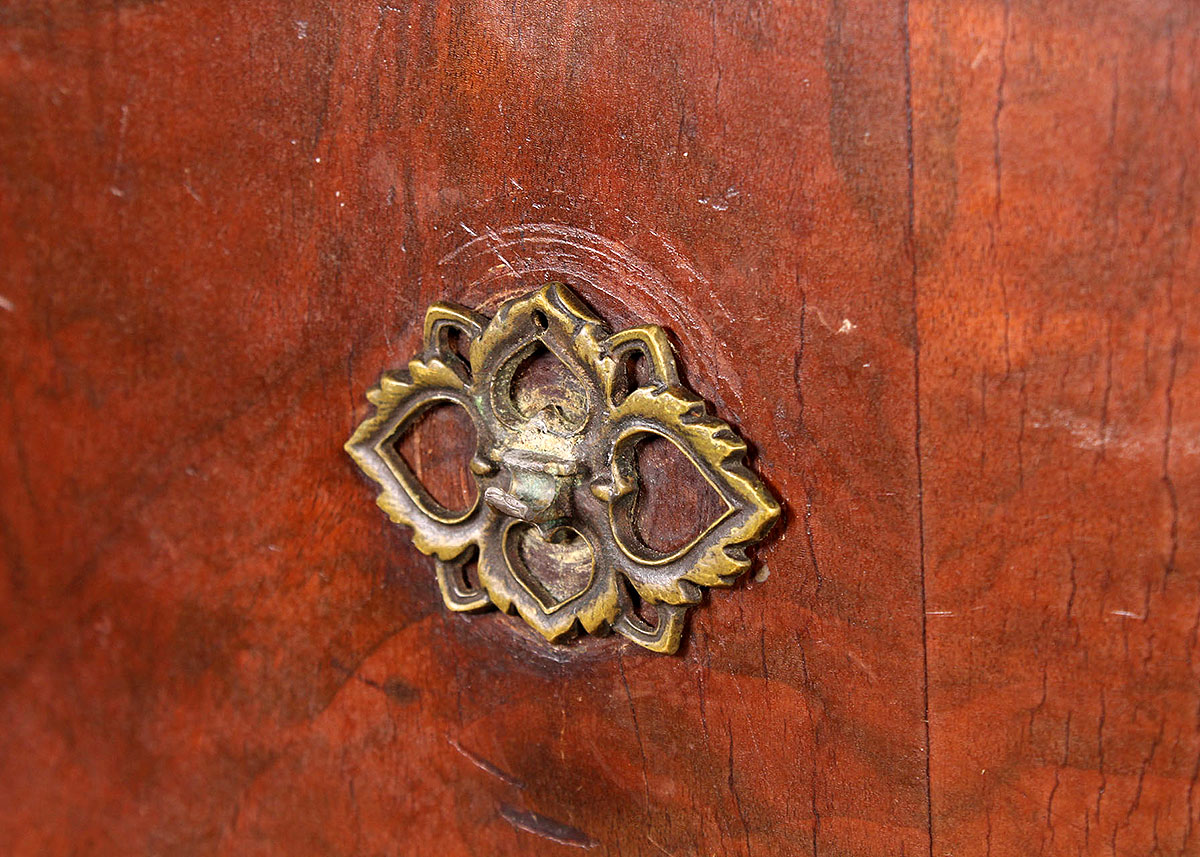 Antique Mahogany Buffet with Carved Base