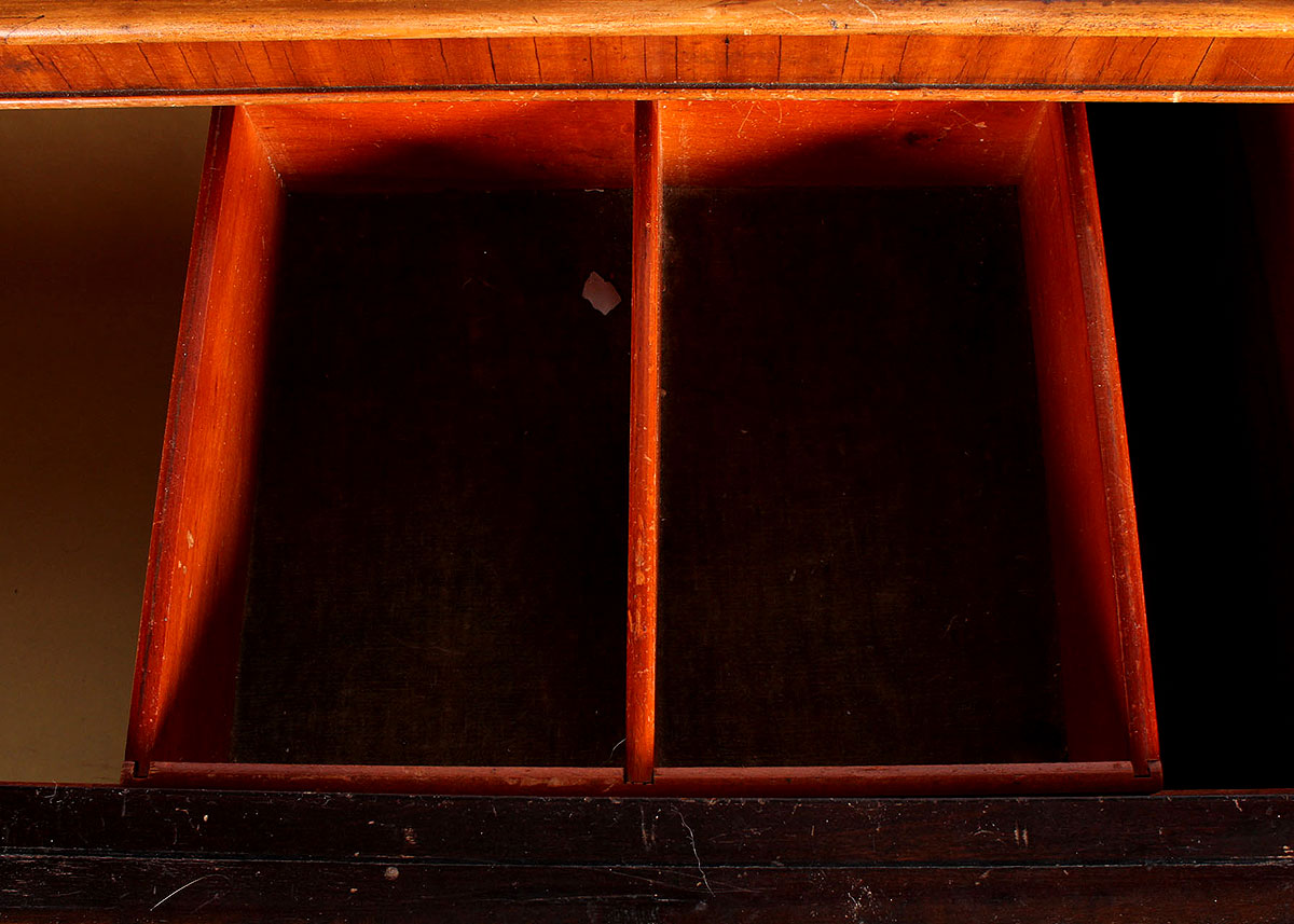 Antique Mahogany Buffet with Carved Base
