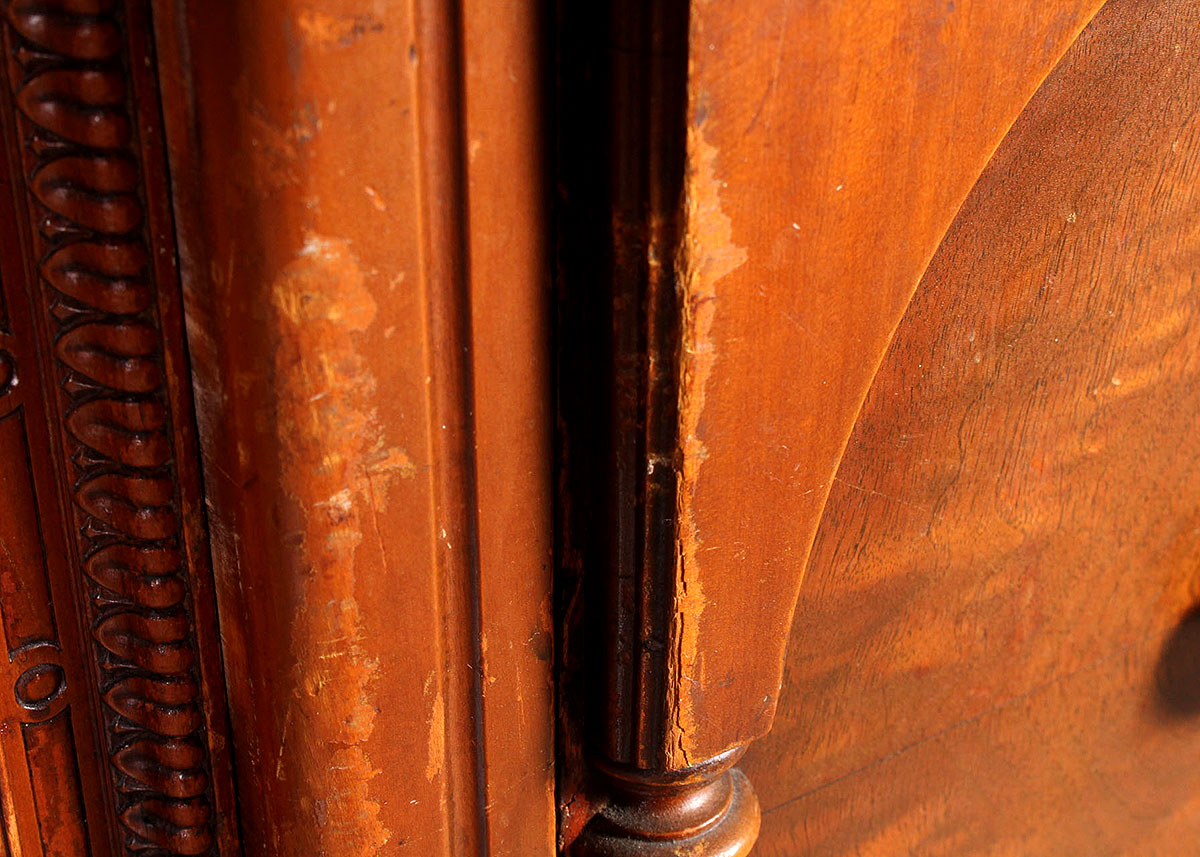 Antique Mahogany Buffet with Carved Base