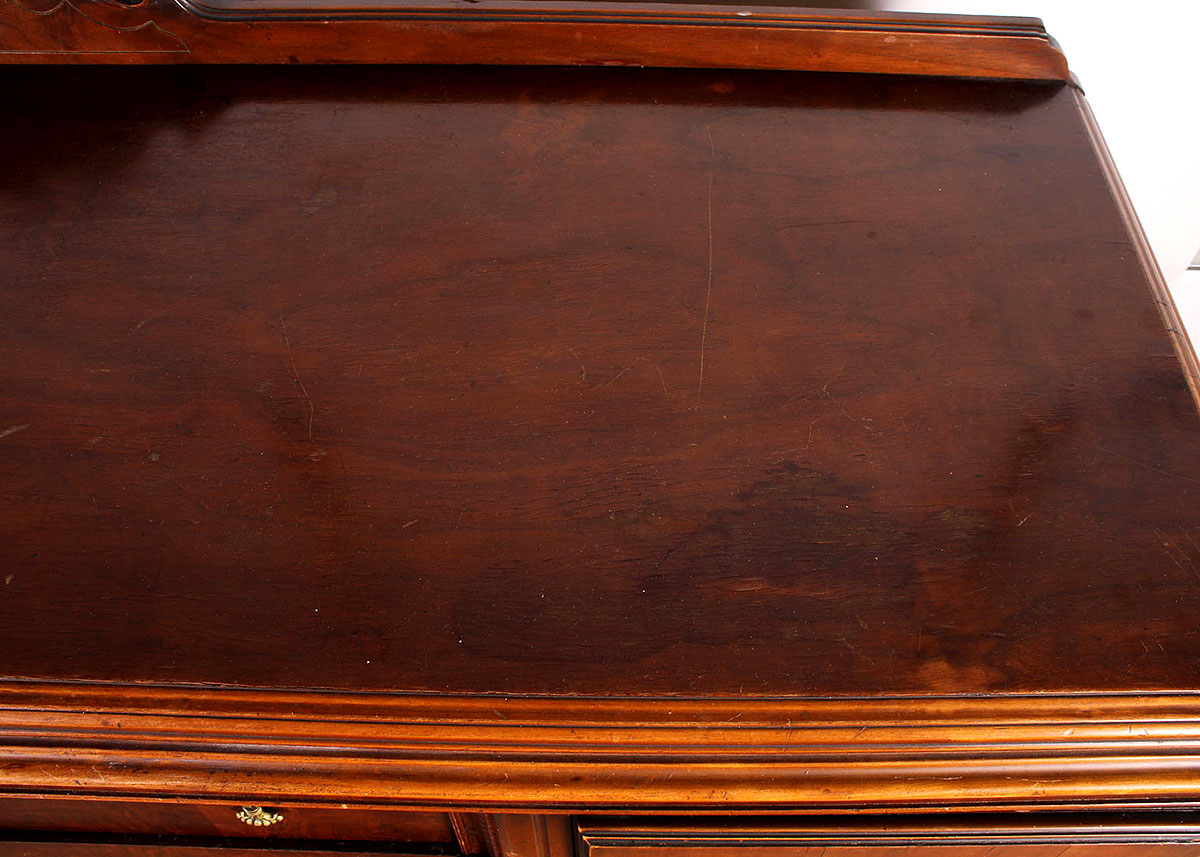 Antique Mahogany Buffet with Carved Base