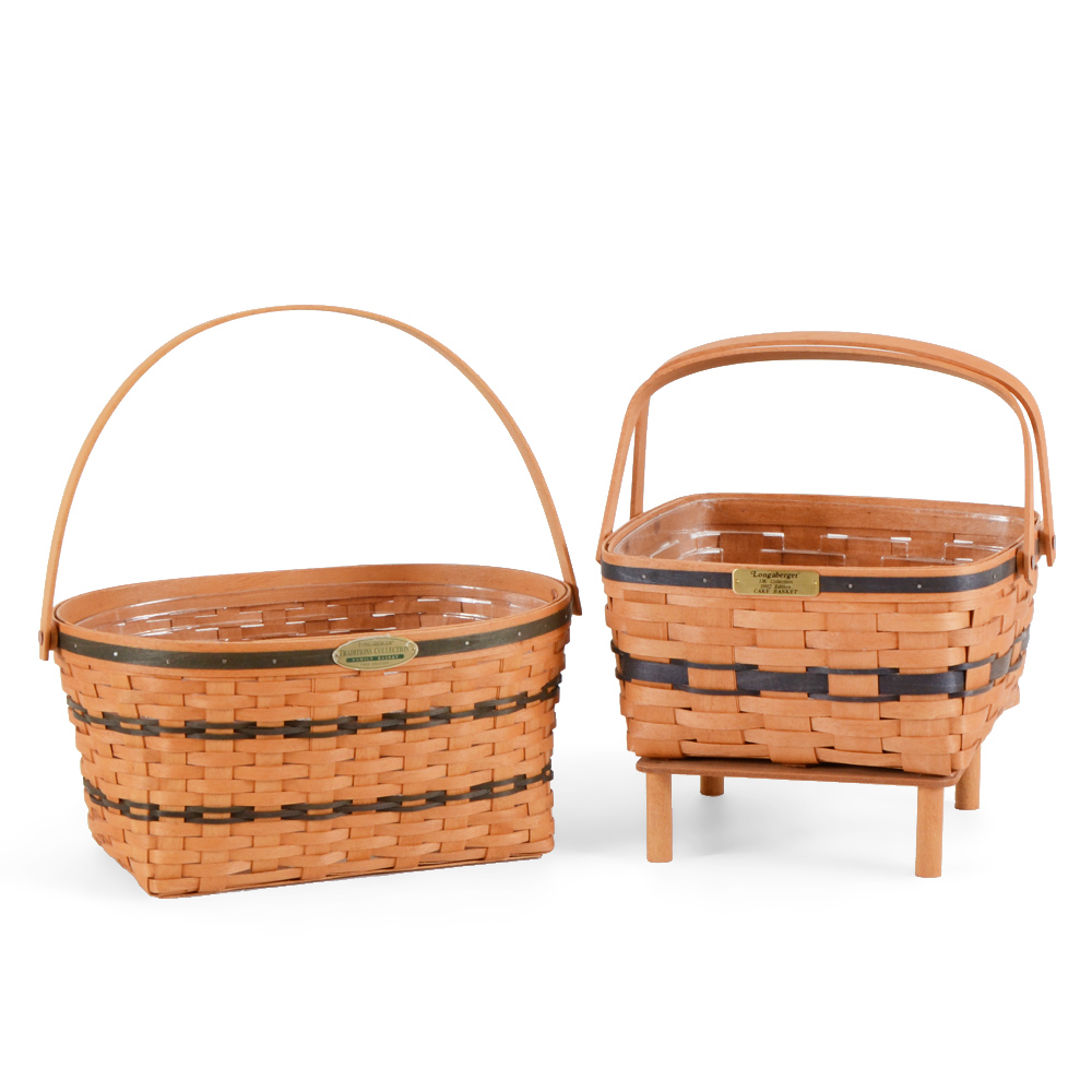 Two Longaberger Baskets Including "Family Basket"