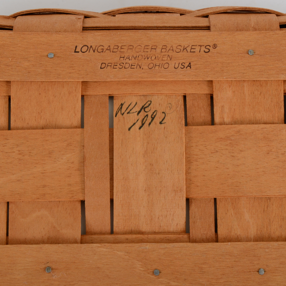 Two Longaberger Baskets Including "Family Basket"