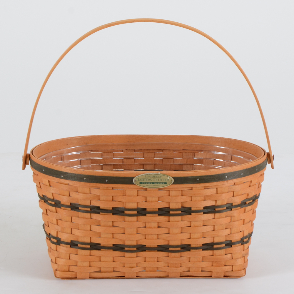 Two Longaberger Baskets Including "Family Basket"