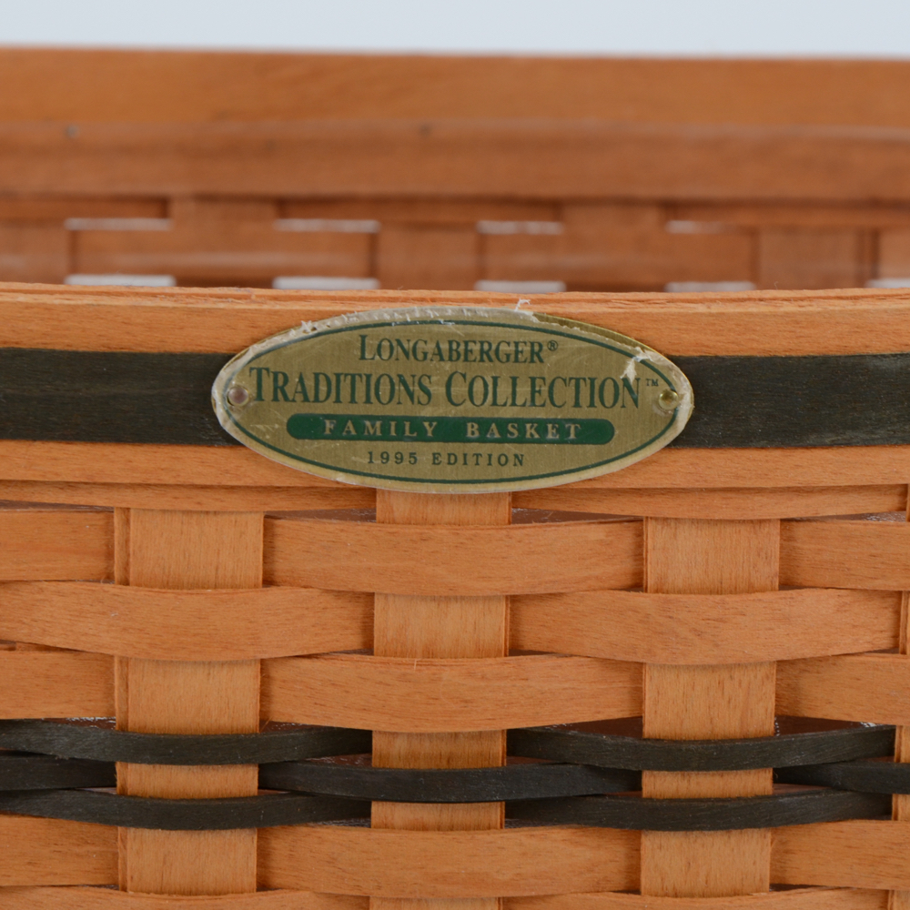 Two Longaberger Baskets Including "Family Basket"