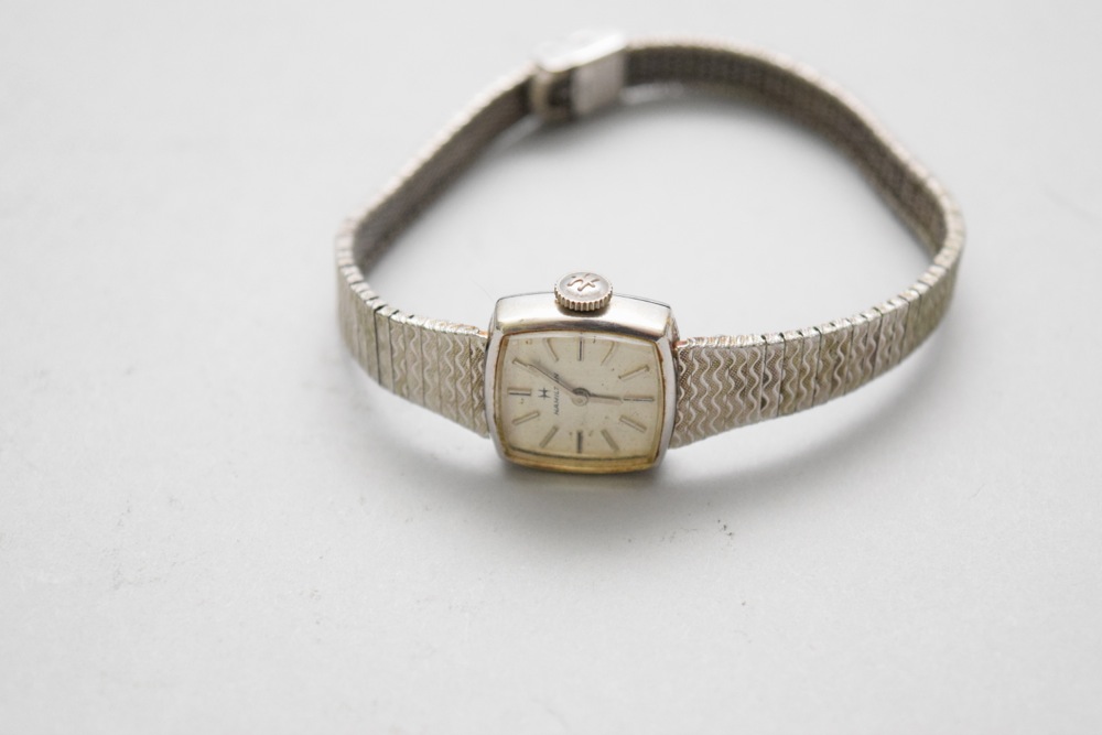 Vintage Silver Tone Signed Costume Jewelry, Including Sarah Coventry and Hamilton Watch