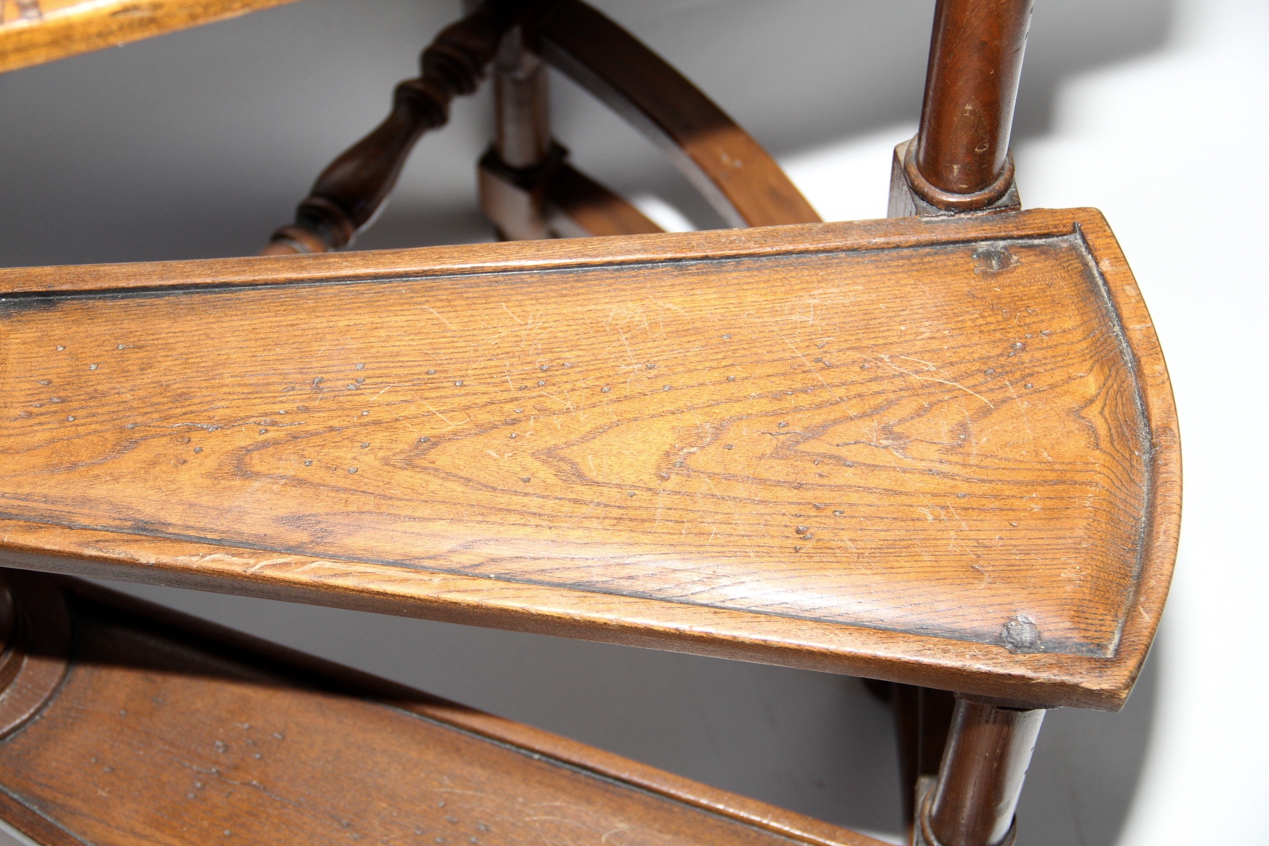 Wooden Spiral Staircase Plant Stand