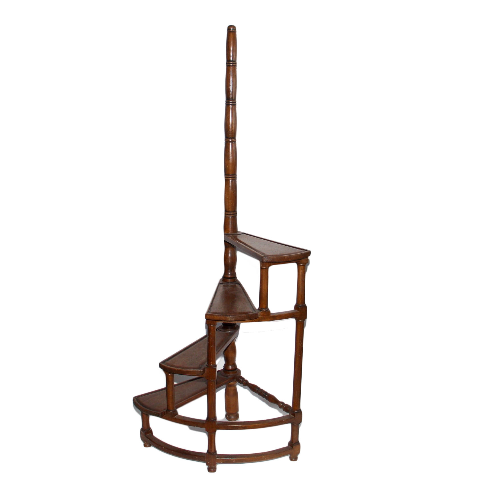 Wooden Spiral Staircase Plant Stand