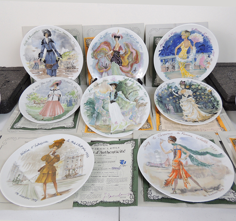 D'Arceau Limoges Complete Set of "Women of the Century" Collector Plates