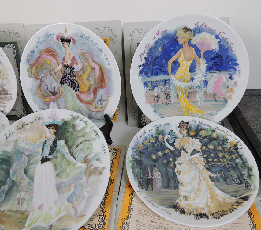 D'Arceau Limoges Complete Set of "Women of the Century" Collector Plates