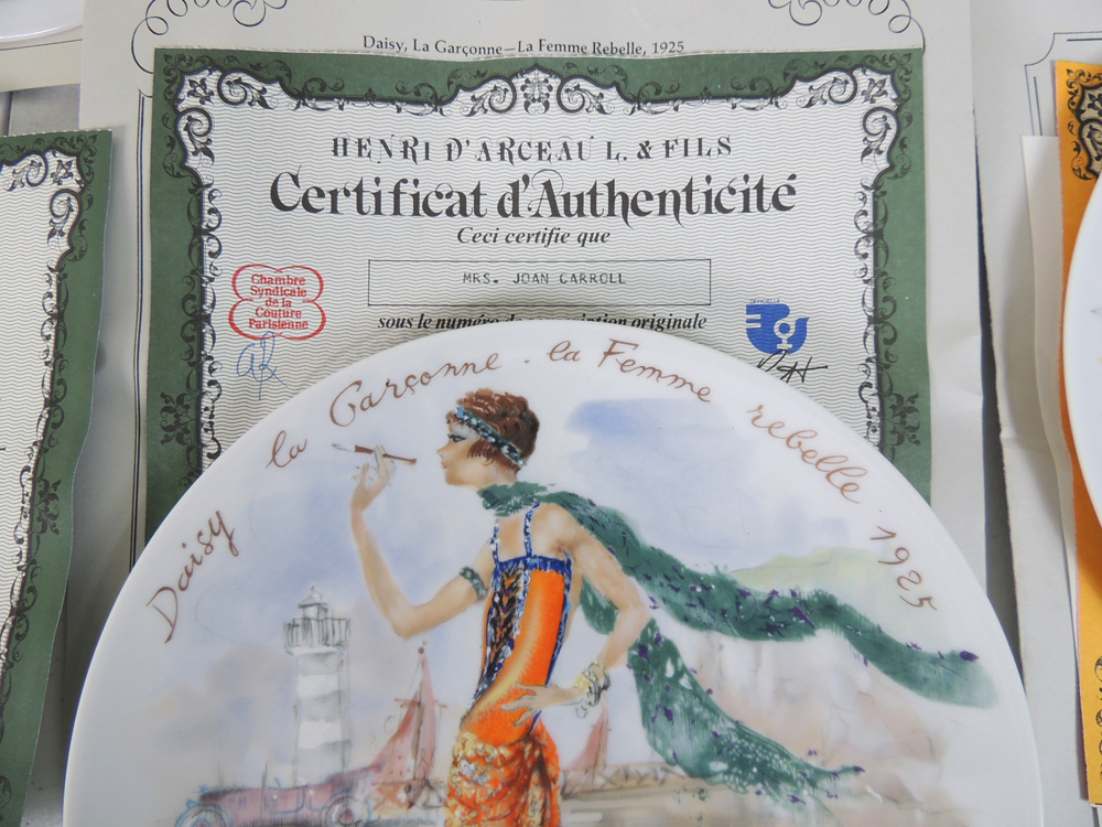D'Arceau Limoges Complete Set of "Women of the Century" Collector Plates