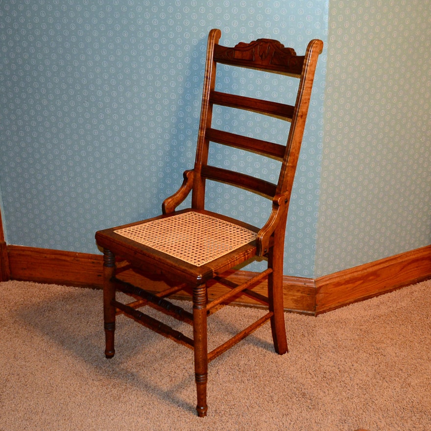 Antique Cane Bottom Chair