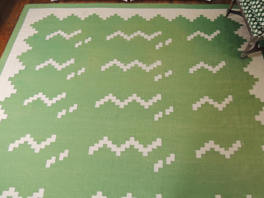 Flat Weave Wool Dhurrie Area Rug