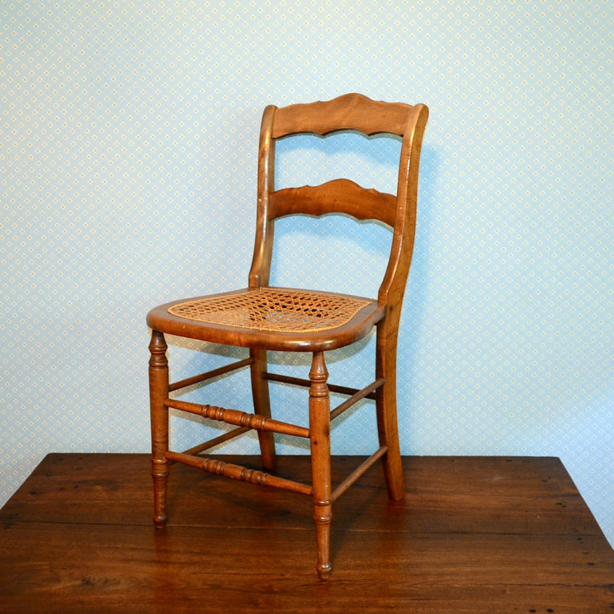 Antique Cane Bottom Chair