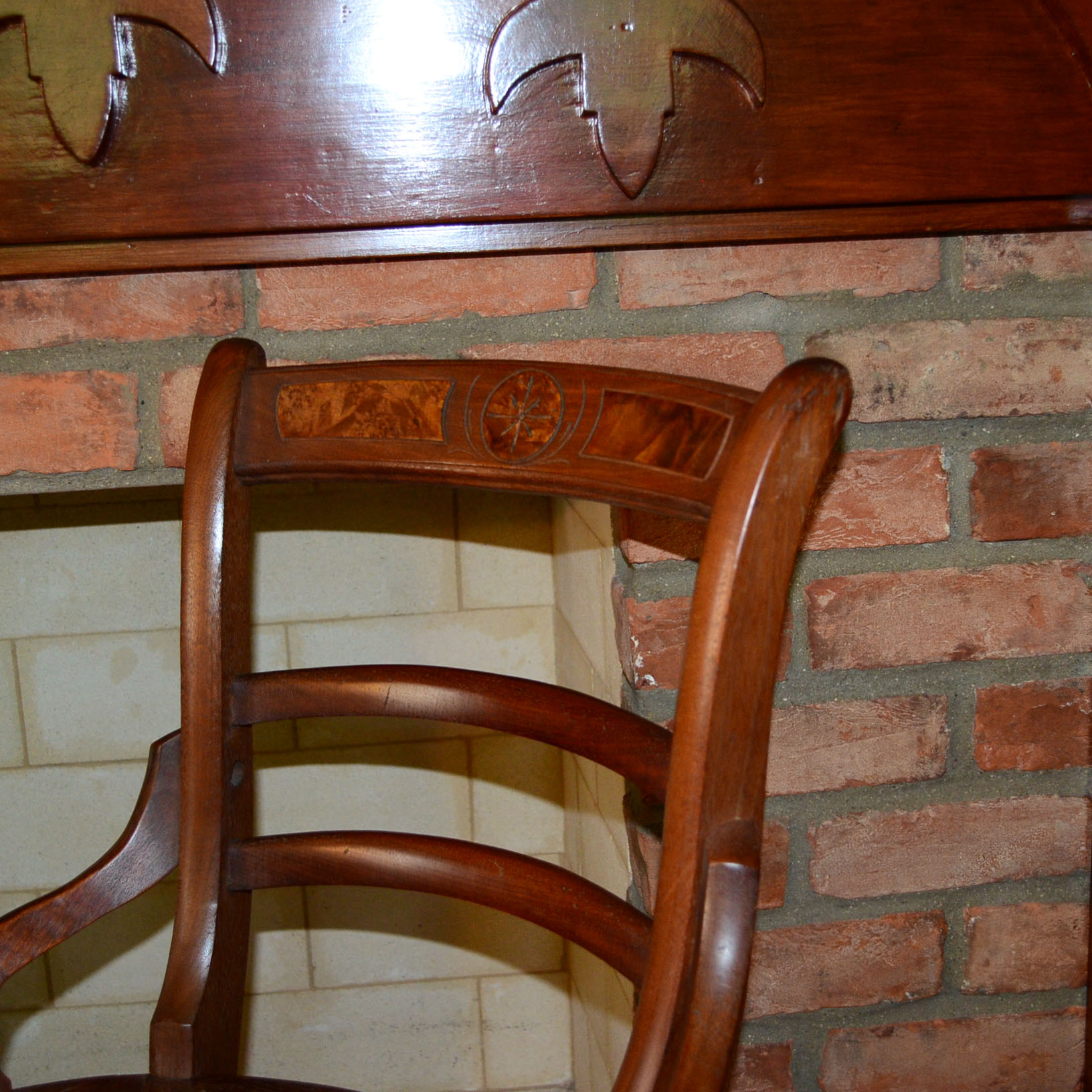 Antique Round Cane Bottom Chair