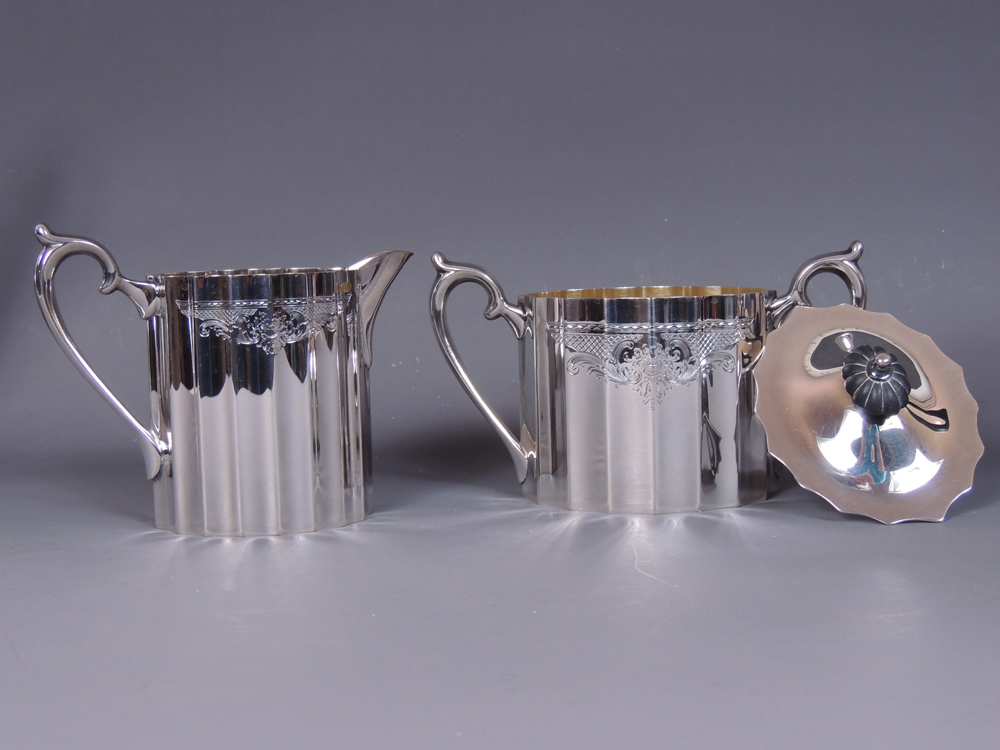"Paul Revere" by Lunt Four-Piece Silver Plate Set