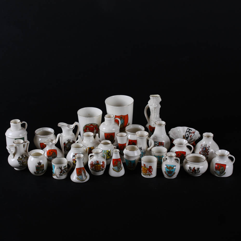 W.H. Goss Crested China Miniatures