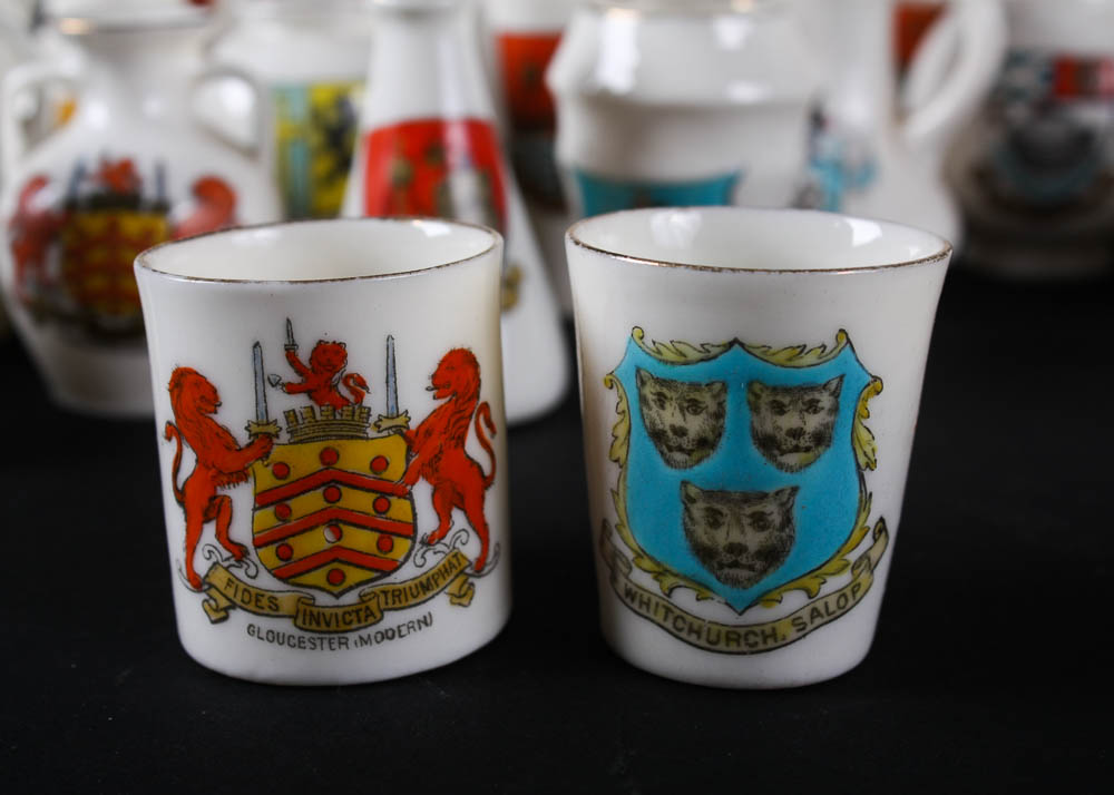 W.H. Goss Crested China Miniatures