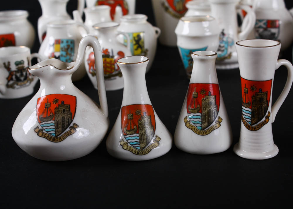 W.H. Goss Crested China Miniatures