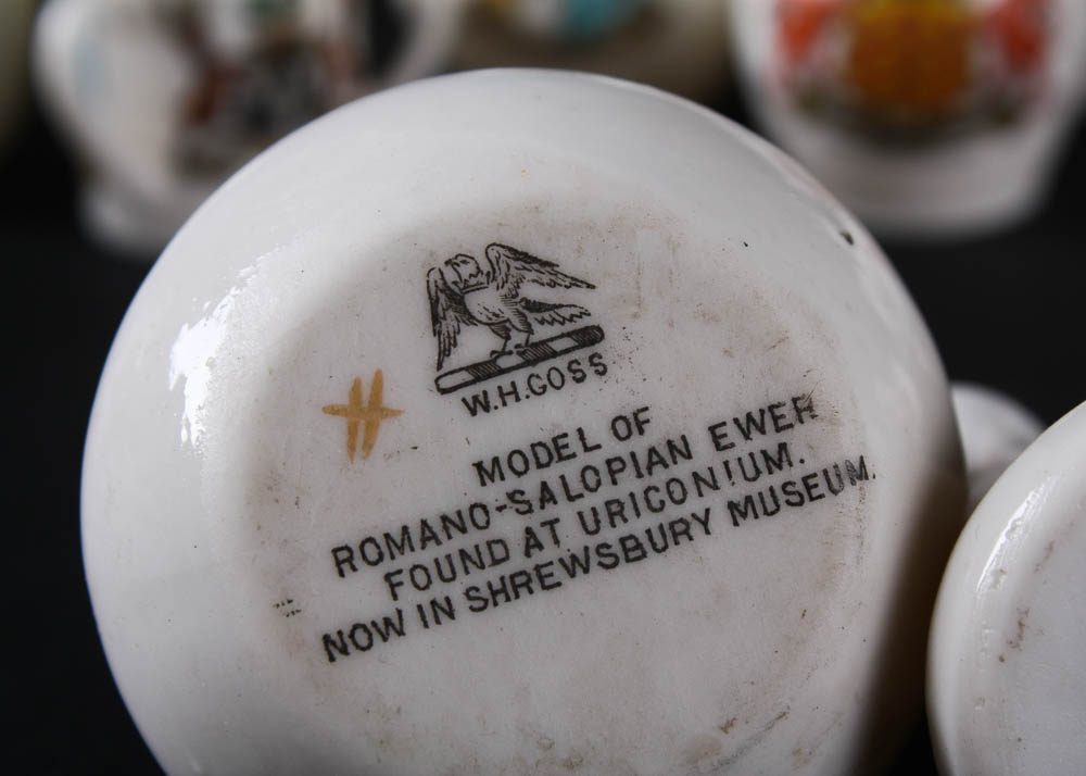 W.H. Goss Crested China Miniatures