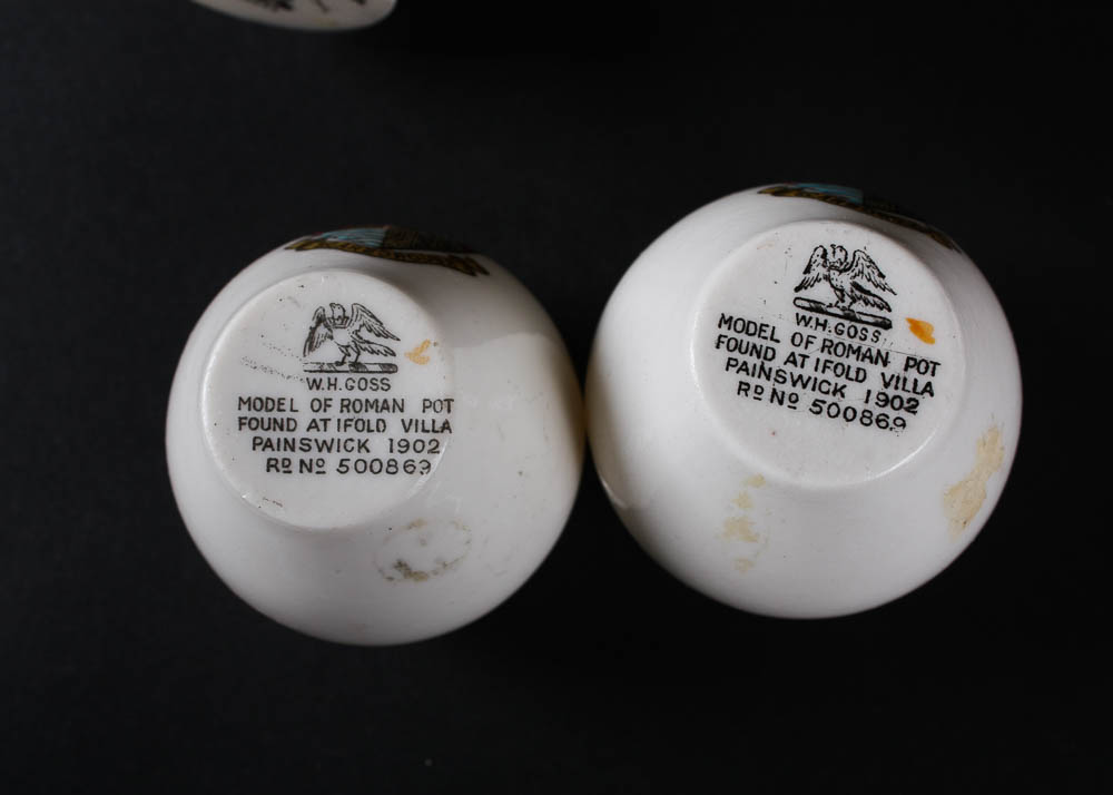 W.H. Goss Crested China Miniatures