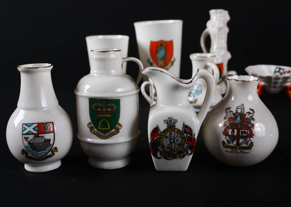 W.H. Goss Crested China Miniatures