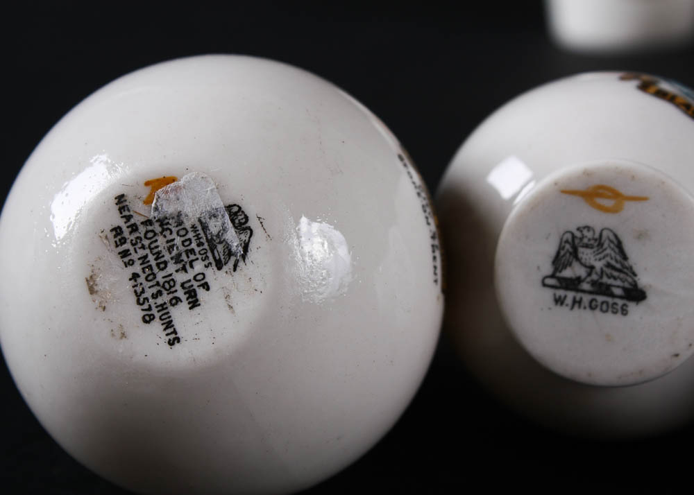 W.H. Goss Crested China Miniatures