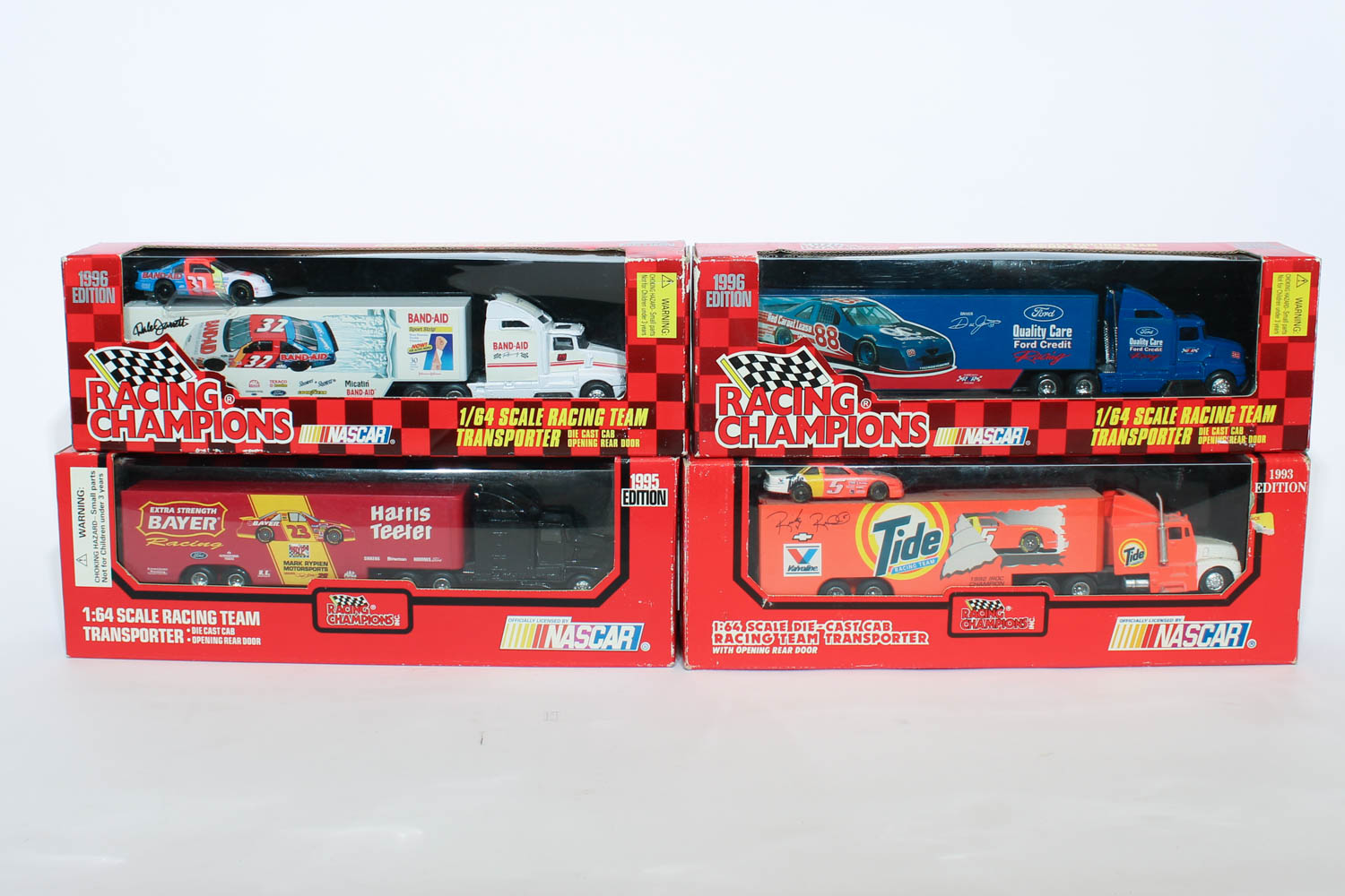 Collection of Nascar Racing Champions Transporters