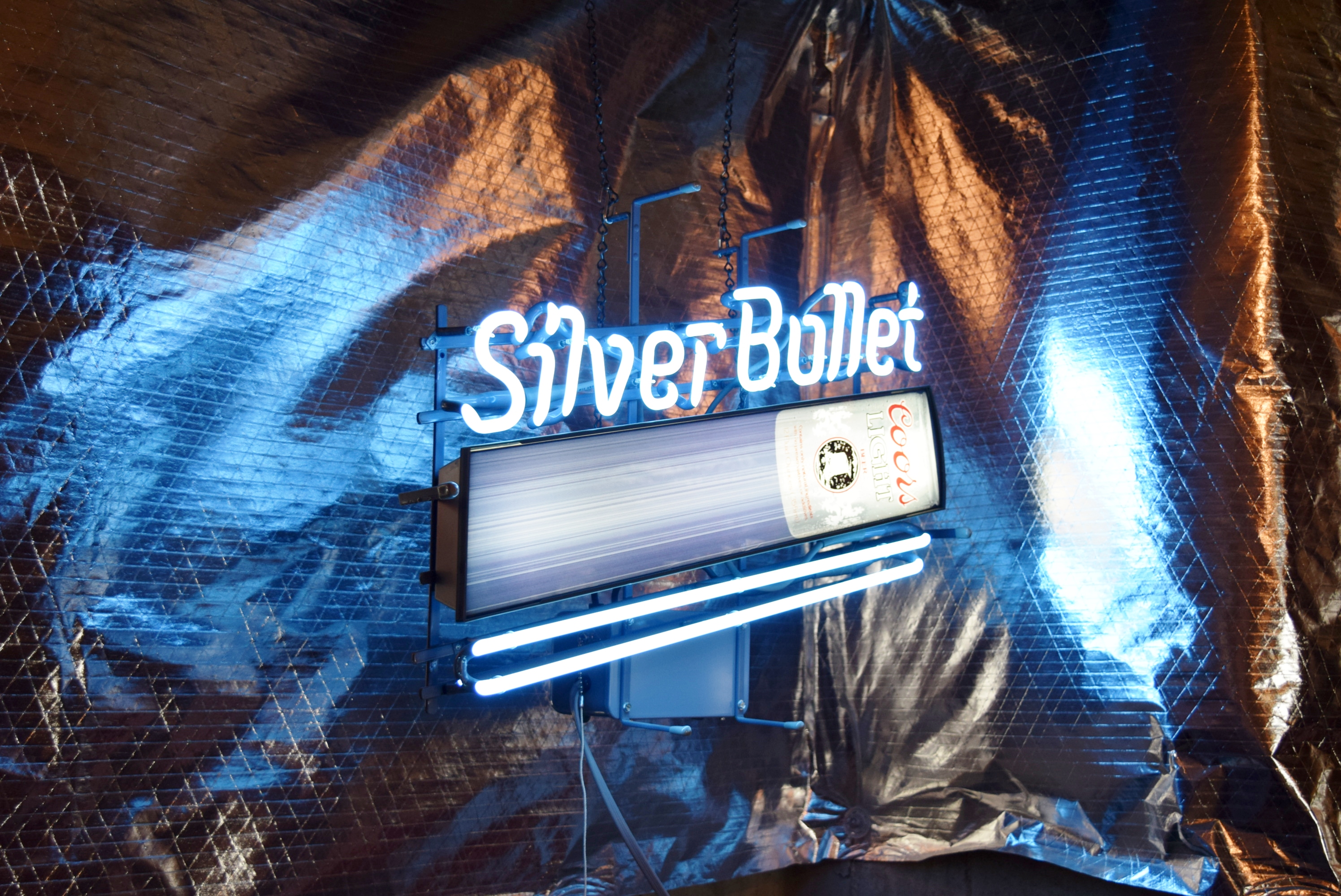 Silver Bullet Coors Light Neon Sign