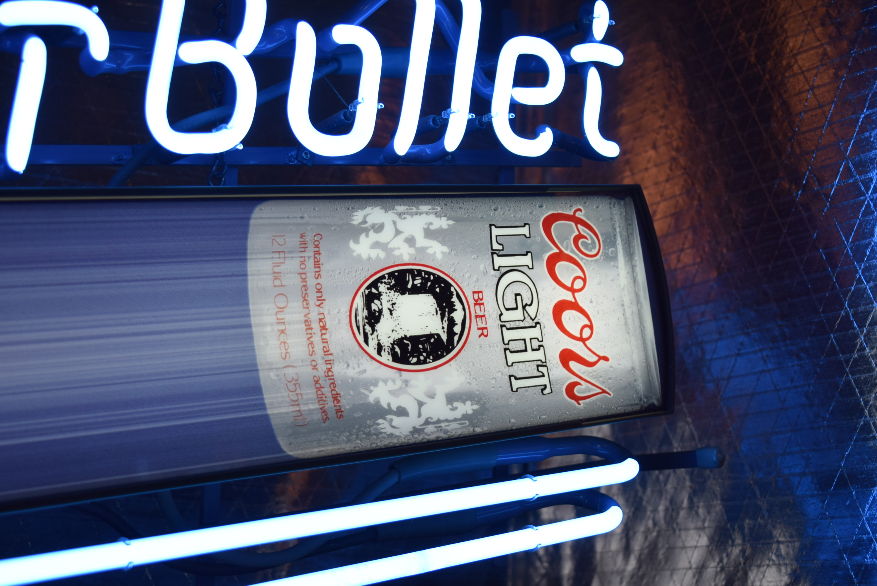 Silver Bullet Coors Light Neon Sign