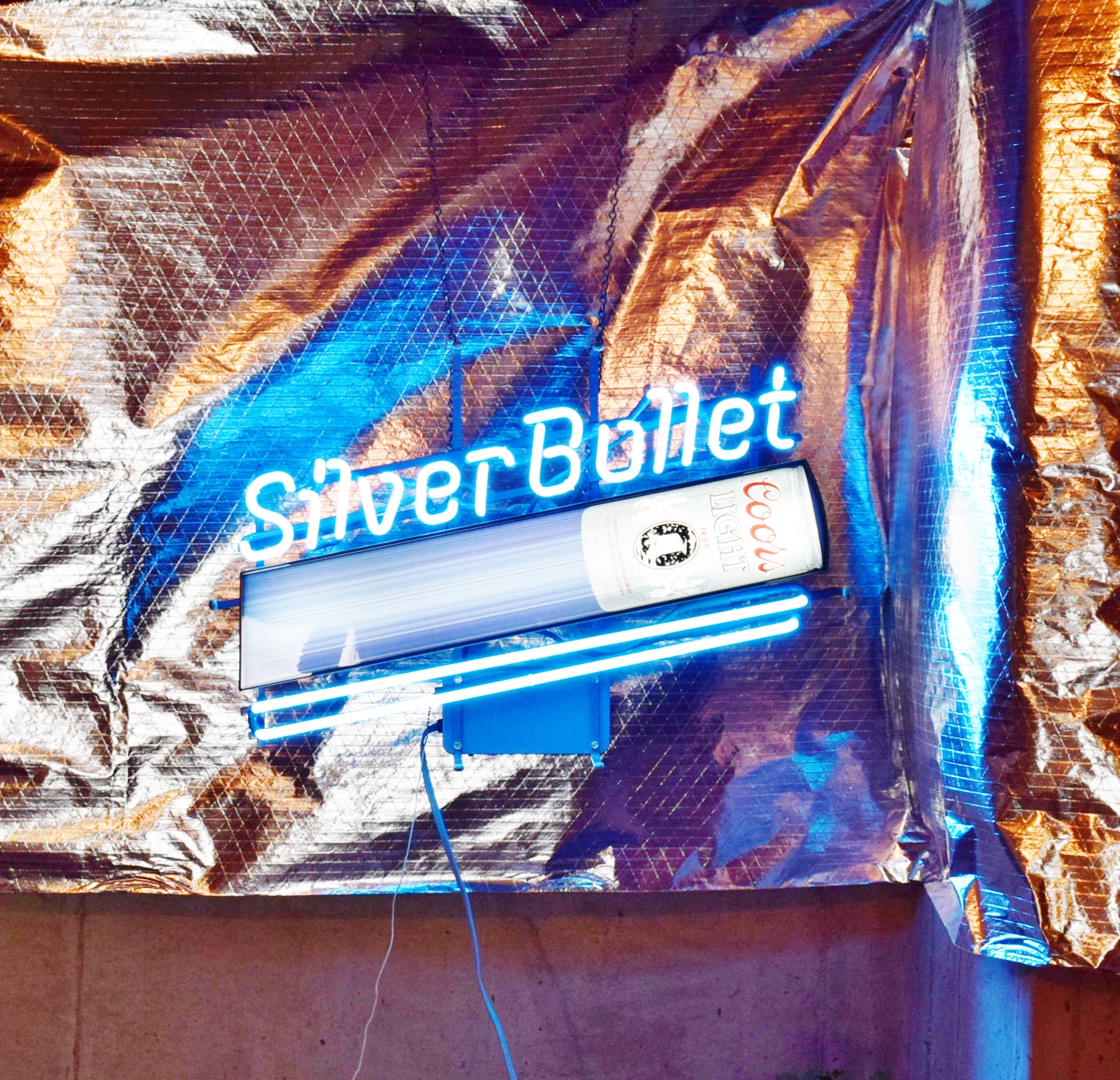 Silver Bullet Coors Light Neon Sign