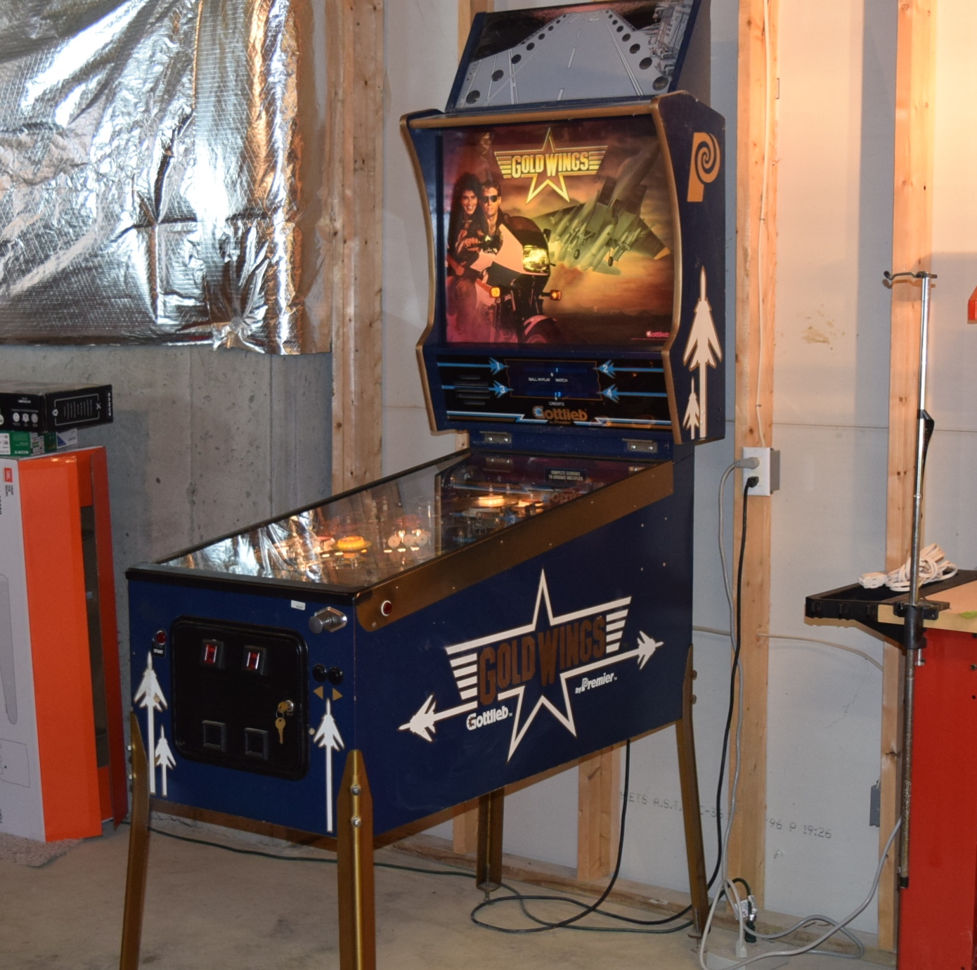 Vintage Gottlieb "Gold Wings" Pinball Machine