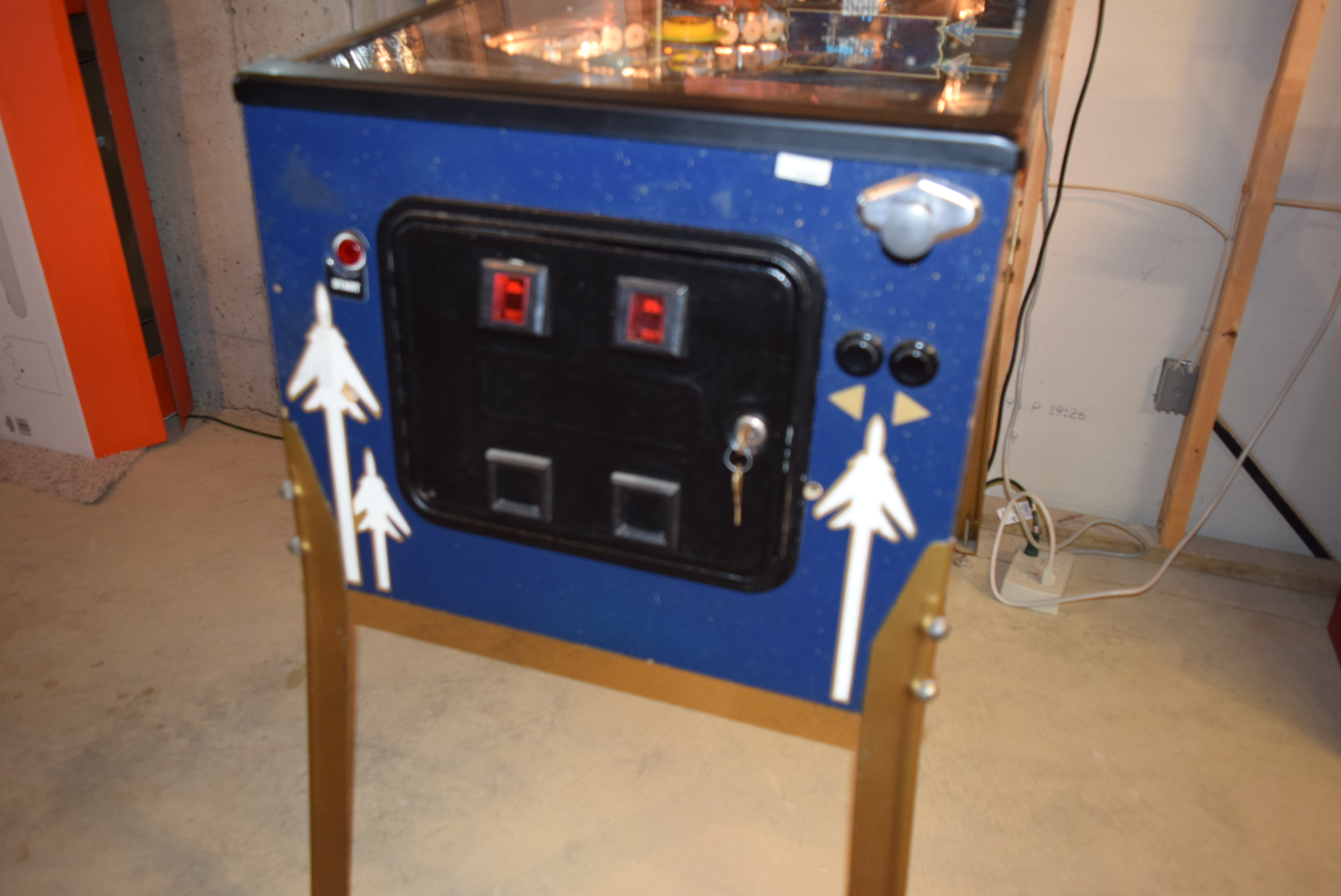 Vintage Gottlieb "Gold Wings" Pinball Machine