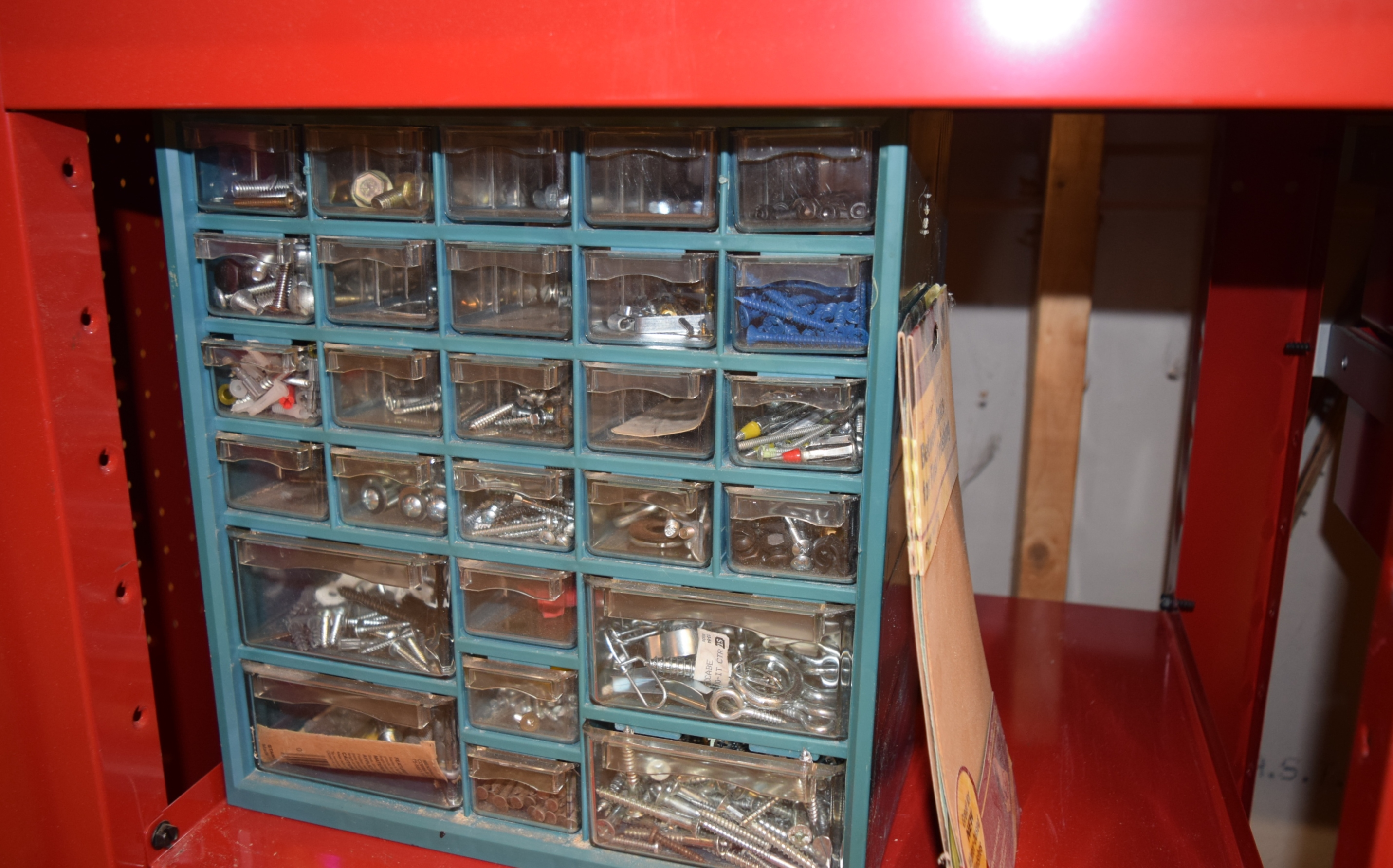 Waterloo Workbench with Powered Back Wall with a Generous Tool Assortment