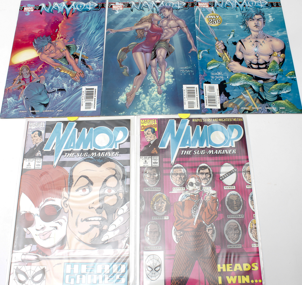 Collection of "Namor The Sub-Mariner" Comic Books