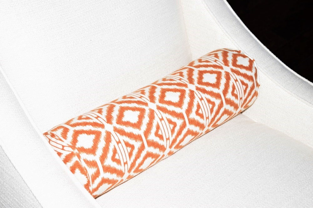 Pair of "Christophe" Chairs Upholstered in Beige Textured Fabric by Robin Bruce