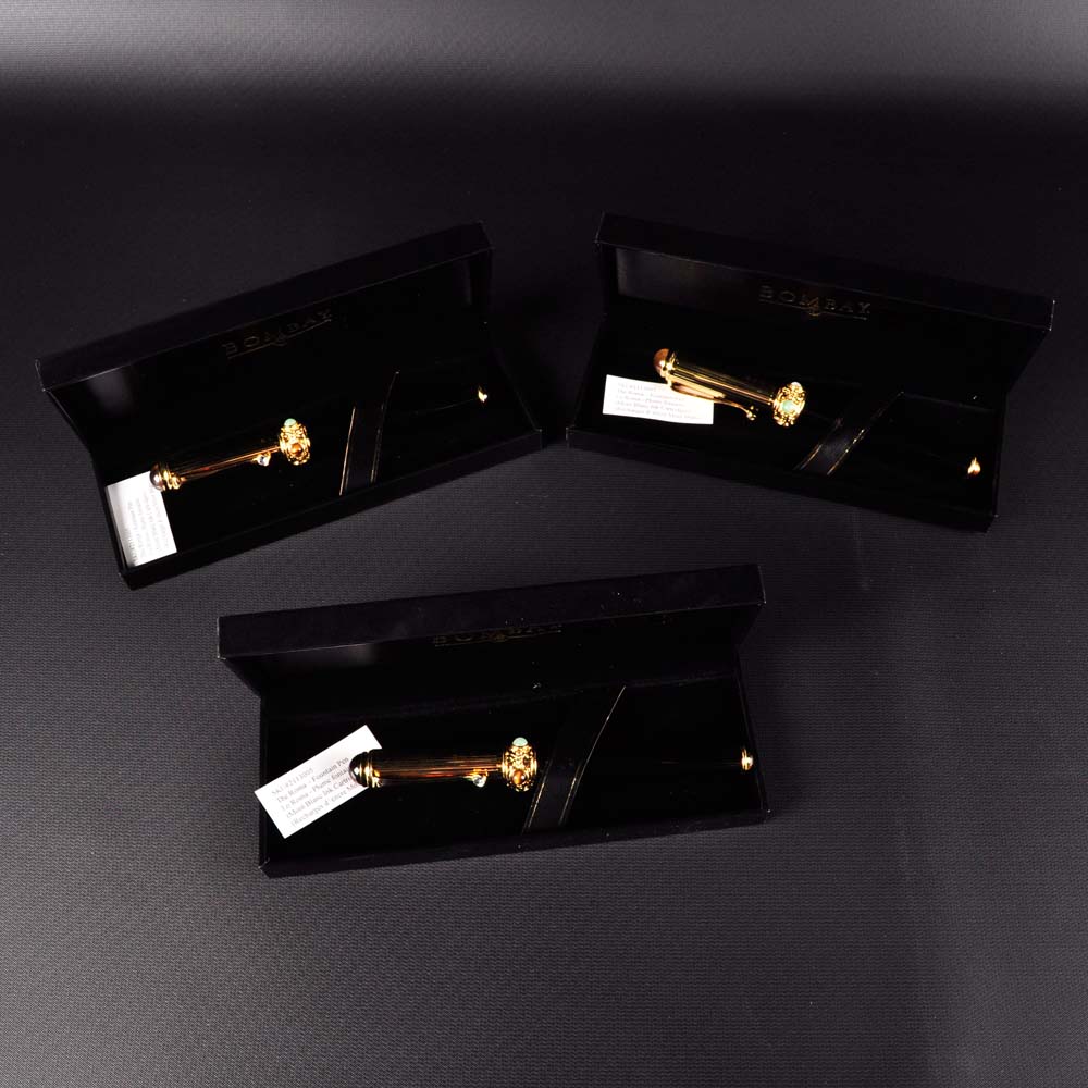 Trio of Bombay Roma Fountain Pens